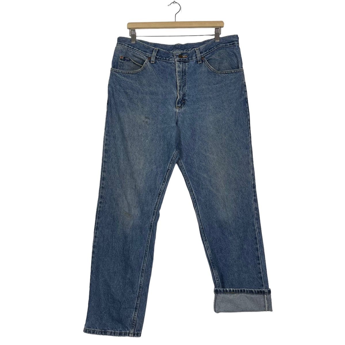 Japanese Brand × Lee 90s Lee Riders Blue Jeans Zipper Fly Jeans Size US 36 / EU 52 - 9 Thumbnail