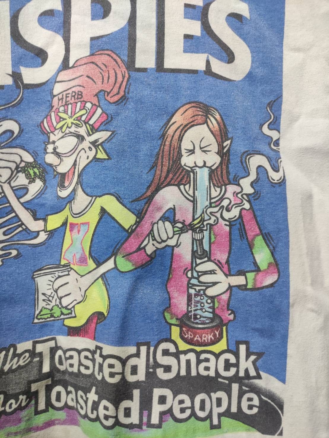 Band Tees Vtg 90's Dog Eat Dog Band " Burnt Crispies " USA T-Shirt Size US XL / EU 56 / 4 - 5 Thumbnail