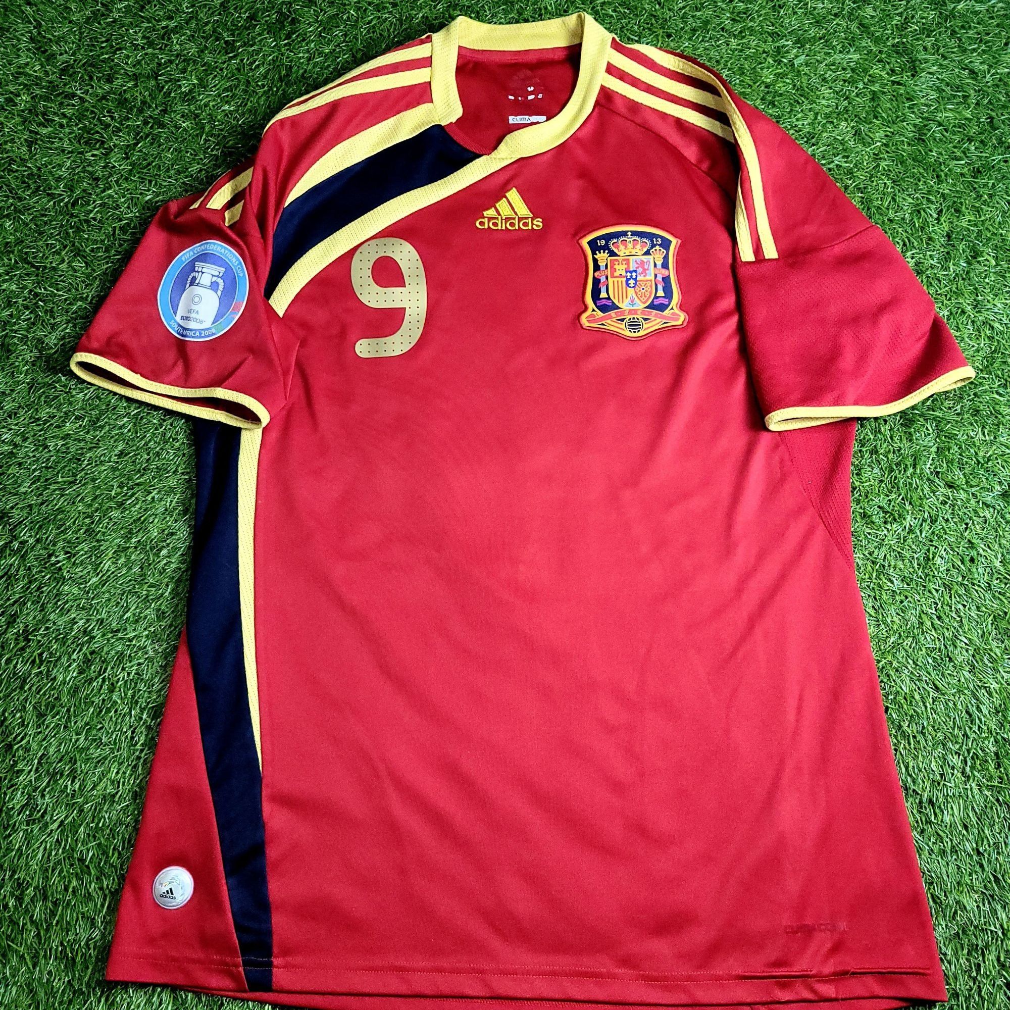 Adidas Torres Spain 2009 CONFEDERATIONS CUP Soccer Jersey M Size US M / EU 48-50 / 2 - 1 Thumbnail