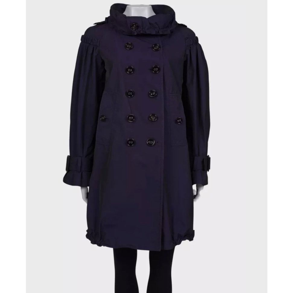Burberry Burberry Purple Double-Breasted Coat IT42 M Size M / US 6-8 / IT 42-44 - 1 Thumbnail