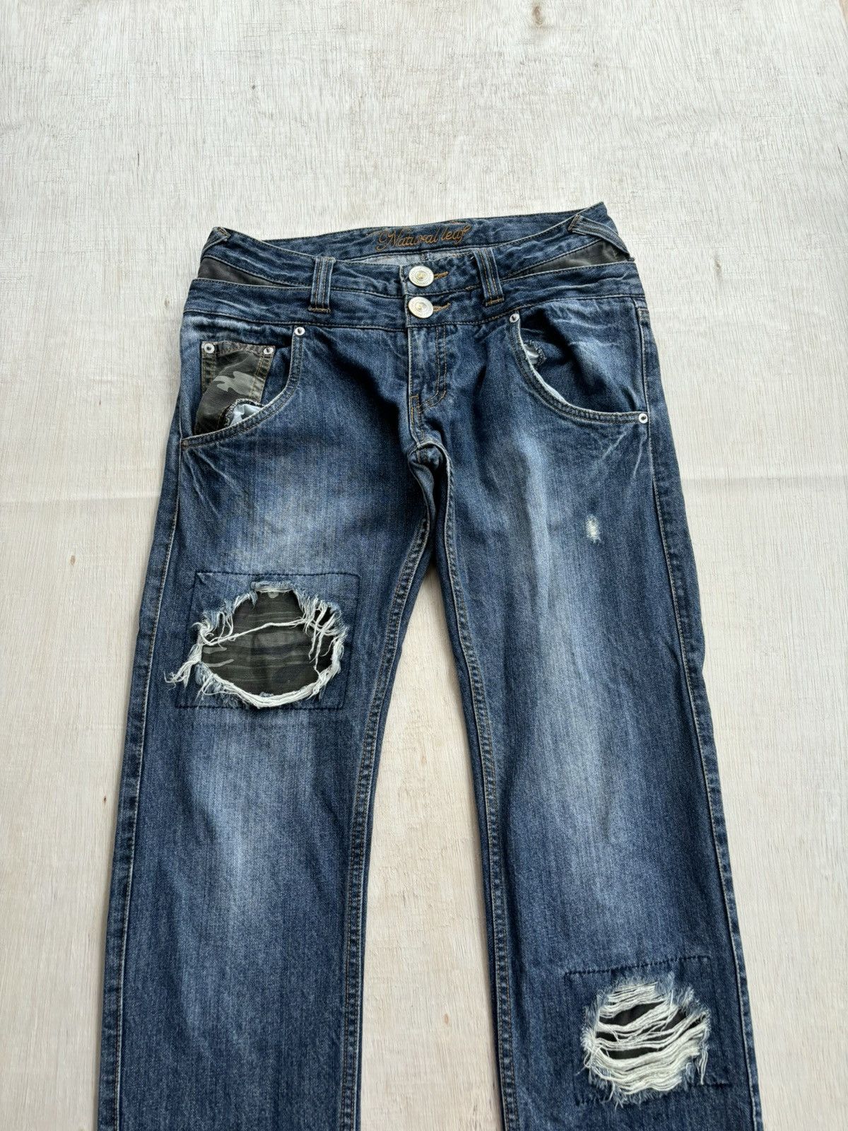 Hysteric Glamour × If Six Was Nine × Japanese Brand Distressed Denim Natural Leat Ifsixwasnine Style Jeans Size US 30 / EU 46 - 4 Thumbnail