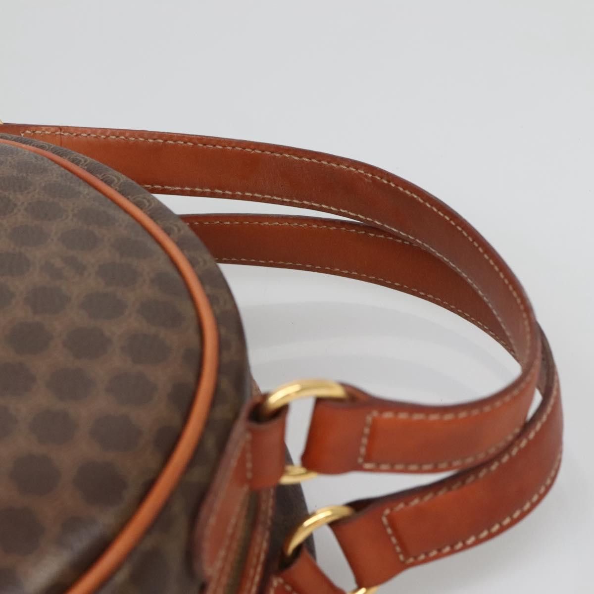 Celine CELINE Macadam Canvas Hand Bag Pvc Leather Brown Gold Size ONE SIZE - 8 Thumbnail