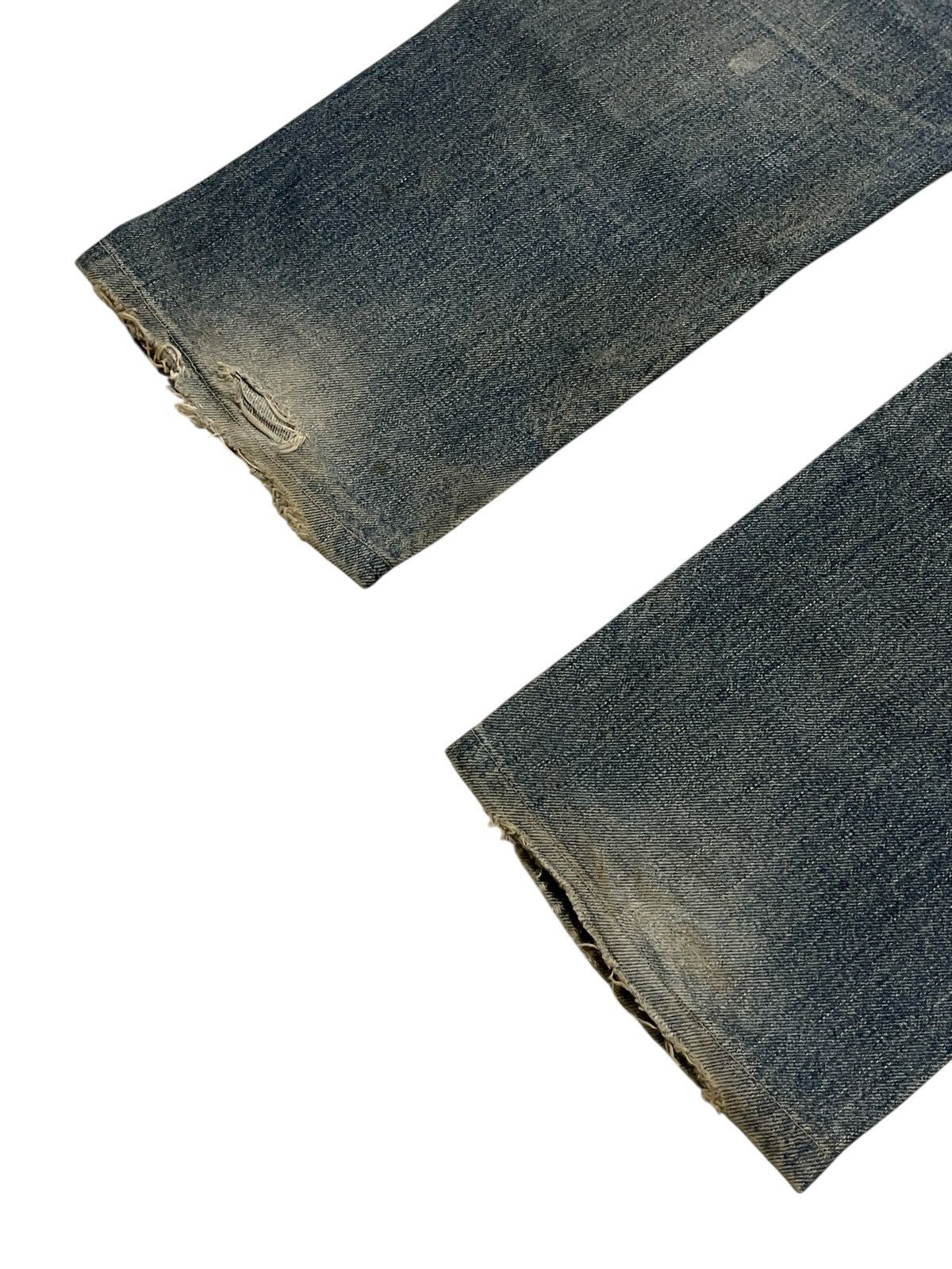 Vintage SELVEDGE💥 Vintage 00s Edwin 505 Blue Dirt Washed Denim Jeans Size US 31 - 16 Thumbnail