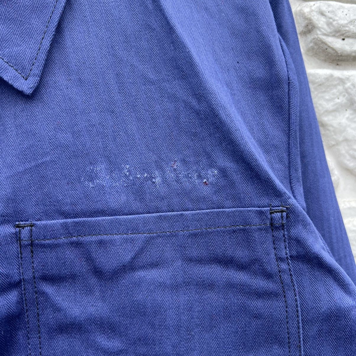 Vintage French herringbone HBT sanfor works jacket Size US M / EU 48-50 / 2 - 5 Thumbnail