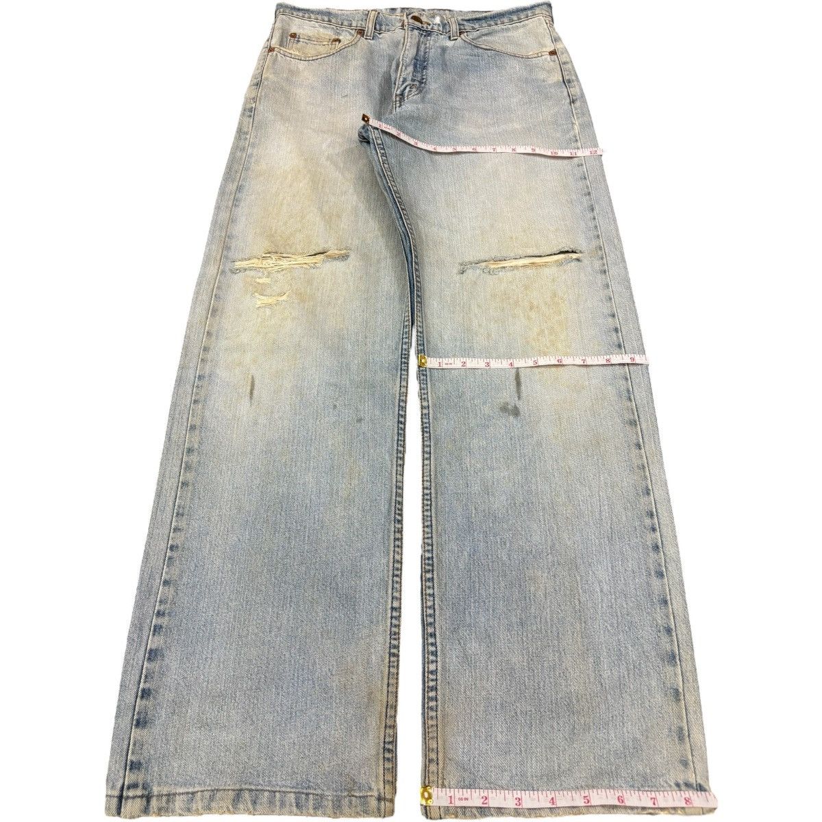 Levi's Vintage 90s Levi’s 512 Dirty Grunge Distressed Baggy Jeans Size US 33 - 13 Thumbnail