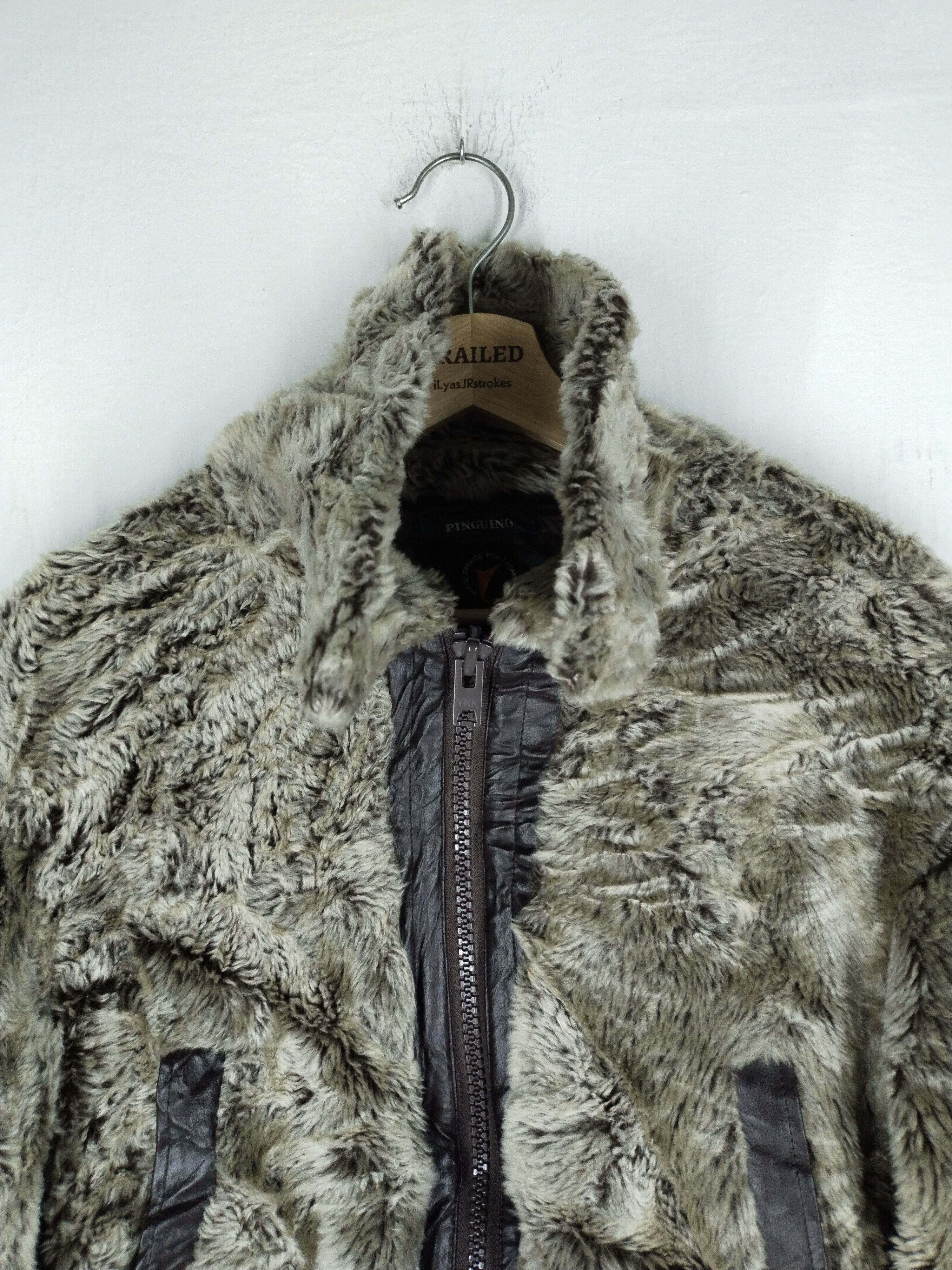 Other 🔥 Vtg Beautiful Faux Fur Coat Pinguino Coat Size M / US 6-8 / IT 42-44 - 3 Thumbnail