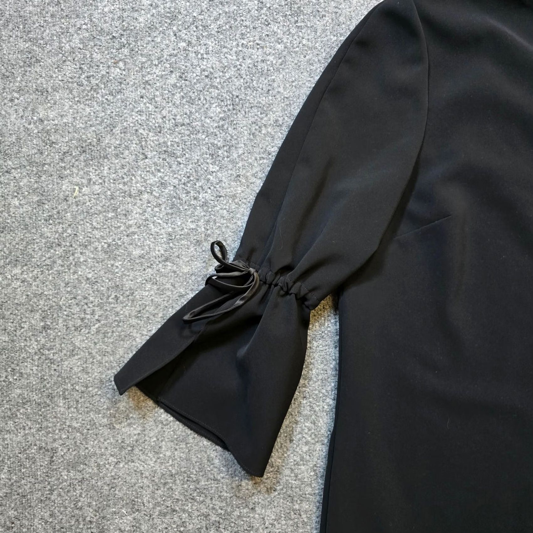 Bell Lafayette 148 New York Dress Womens XL Black Bell Sleeve Shift Sheath Minimalist Career Size XL / US 12-14 / IT 48-50 - 4 Thumbnail