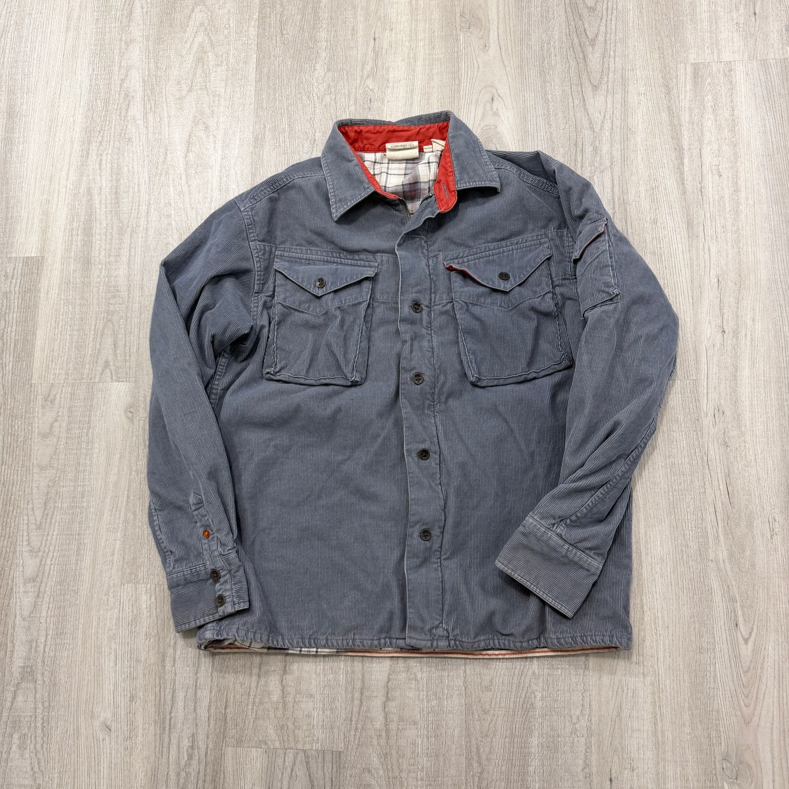 Timberland Vintage Timberland Corduroy Shirt Jacket Large Lined Shacket Size US L / EU 52-54 / 3 - 1 Thumbnail