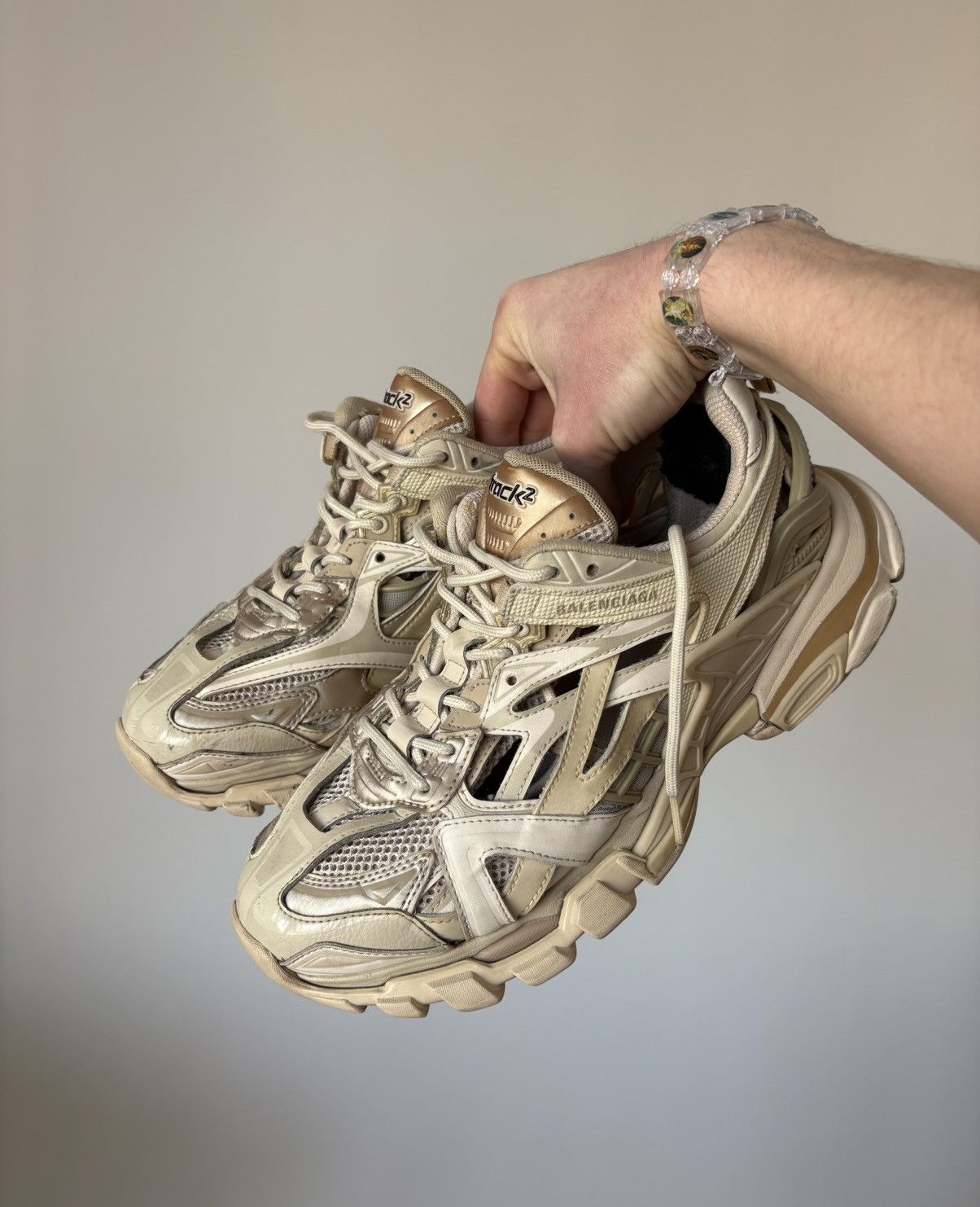 Balenciaga Balenciaga Track 2 Beige Size US 9 / EU 42 - 1 Thumbnail