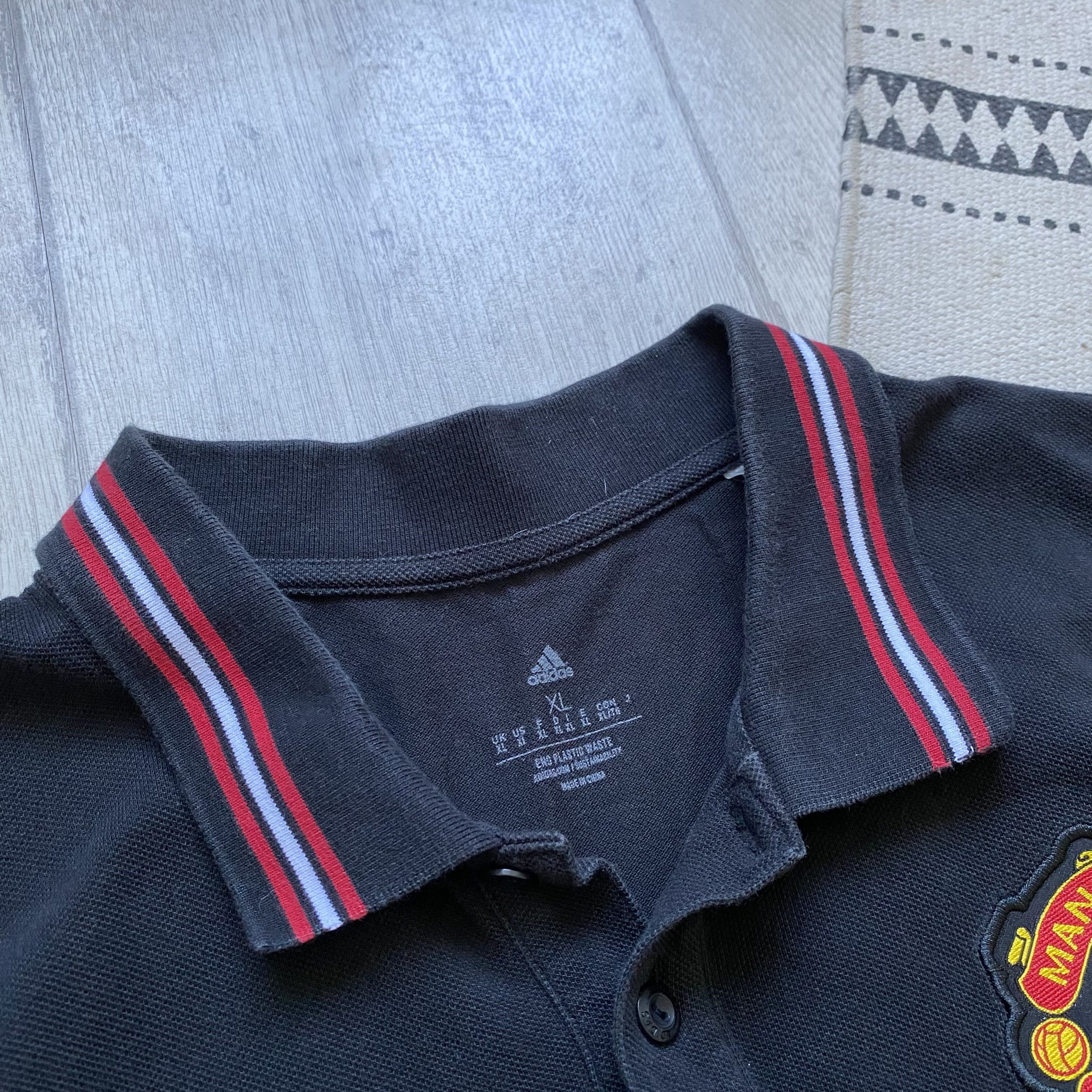 Nike ⚽️ Vintage Drill Adidas Manchester United Polo Blockore tee Size US XL / EU 56 / 4 - 4 Thumbnail