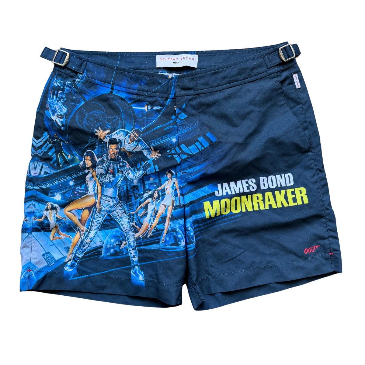 Designer × Orlebar Brown Orlebar Brown Bulldog James Bond 007 Moonraker Shorts Trunks Size US 30 / EU 46 - 1 Thumbnail