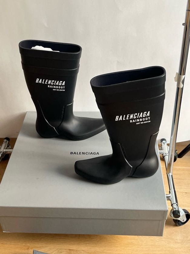 Balenciaga Excavator Logo Rainboot Size US 7.5 / EU 40-41 - 4 Thumbnail