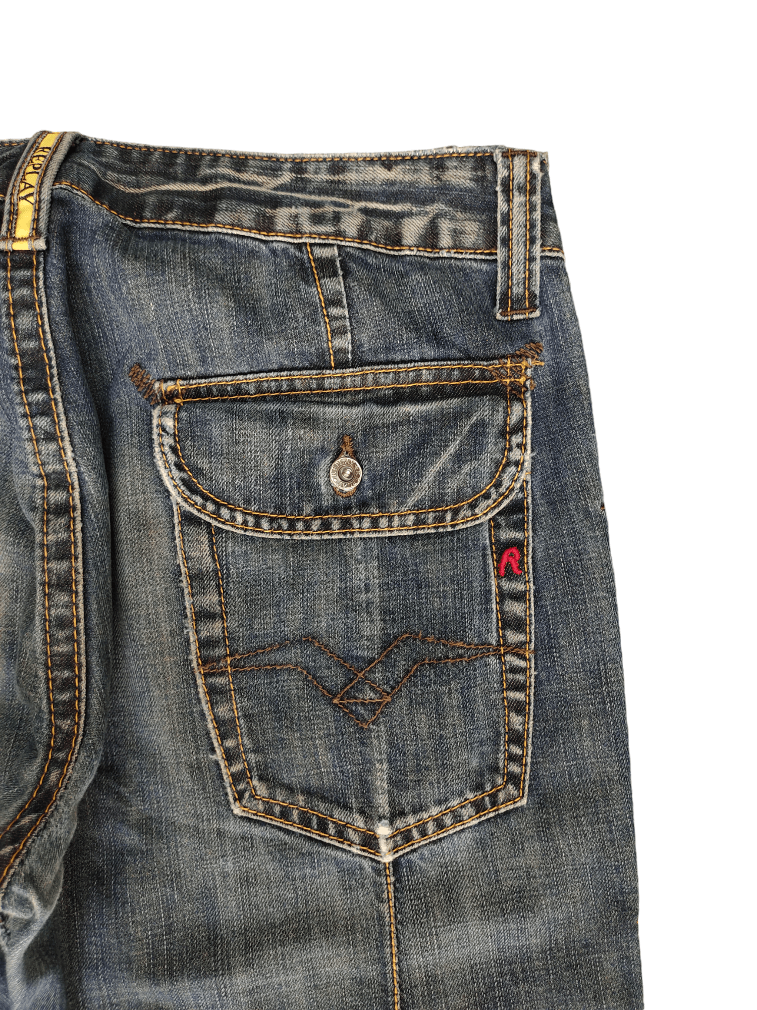 Replay Vintage Y2k Replay Spiral Cut Fatigue Denim Pants Size US 30 / EU 46 - 10 Thumbnail