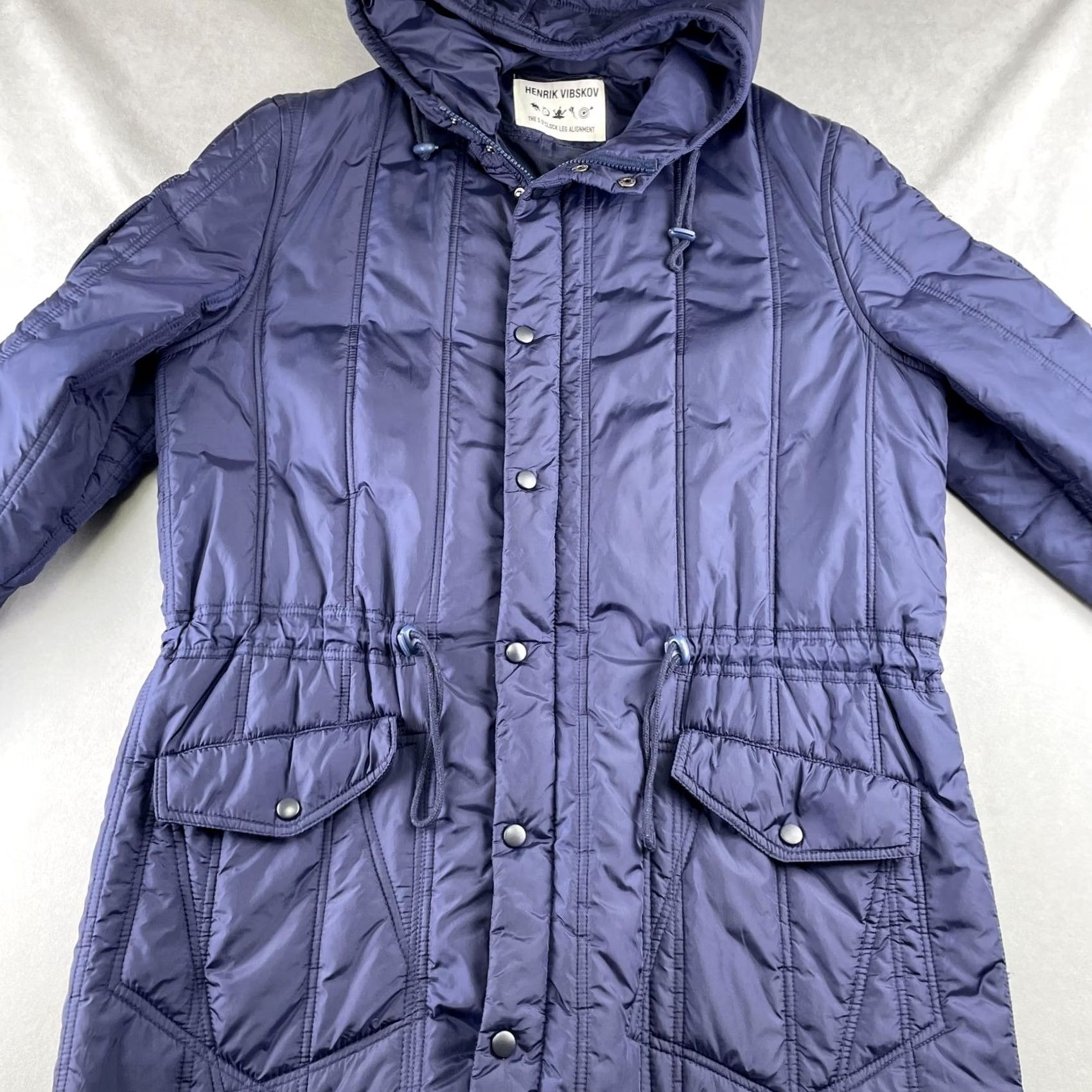 Henrik Vibskov Henrik Vibskov Jacket M Navy Quilted Parka Fall Thermore Puffer AW17-M616 BF Mens Size US M / EU 48-50 / 2 - 3 Thumbnail