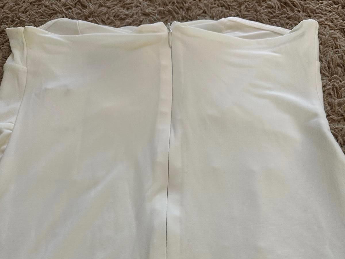 Designer CLUB L London Elegant White Midi Dress Size M / US 6-8 / IT 42-44 - 5 Thumbnail