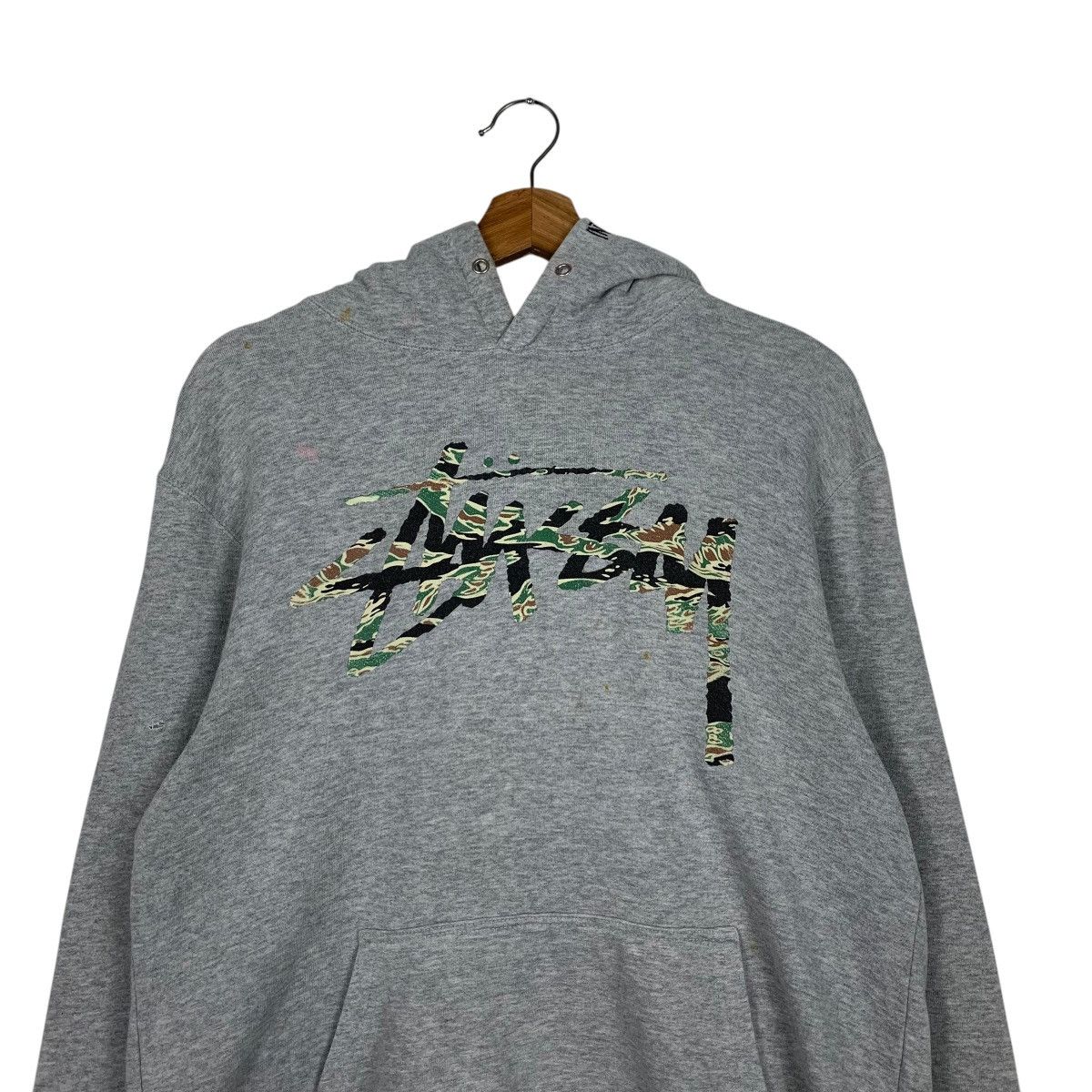 Stussy STUSSY Camo Big Logo Pullover Hoodies Sweatshirts #1928-C84 Size US M / EU 48-50 / 2 - 8 Thumbnail
