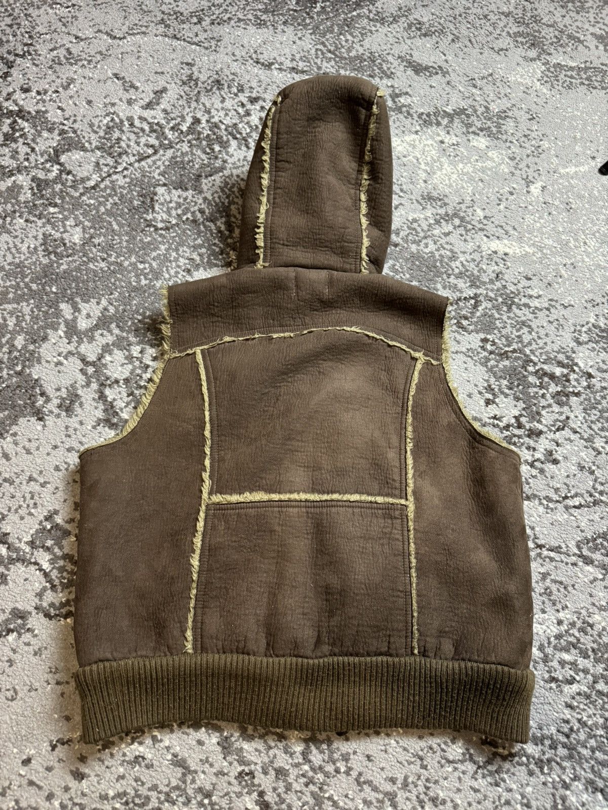 If Six Was Nine × Vintage Vintage Y2K Fuzzy Fur Hood Sued Alaska Avantgarde Vests Size US M / EU 48-50 / 2 - 10 Thumbnail
