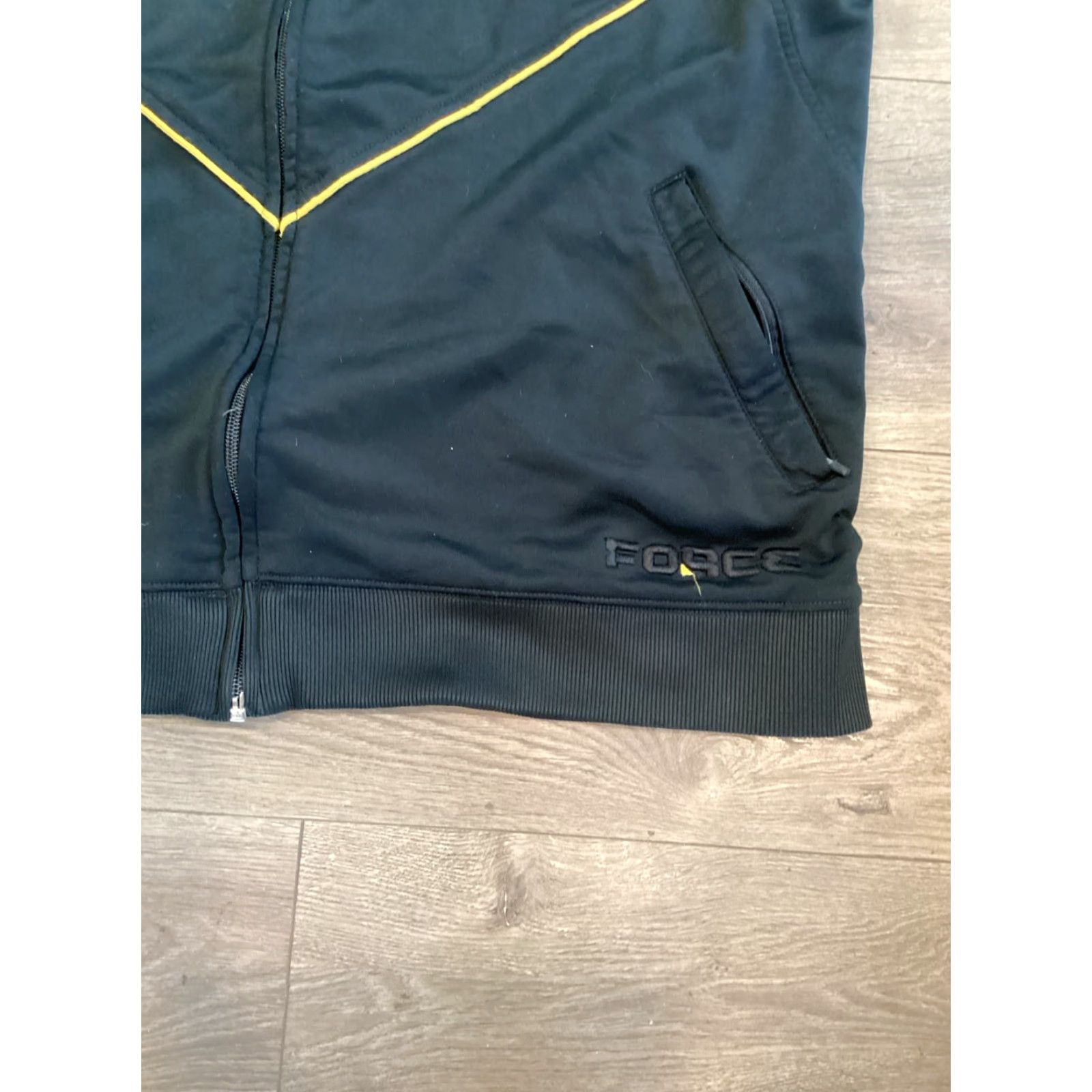 Nike Vintage Nike Size 3XL Mens Air Force 25 Black Yellow Track Jacket Full Zip Swoosh Size US XXL / EU 58 / 5 - 3 Thumbnail