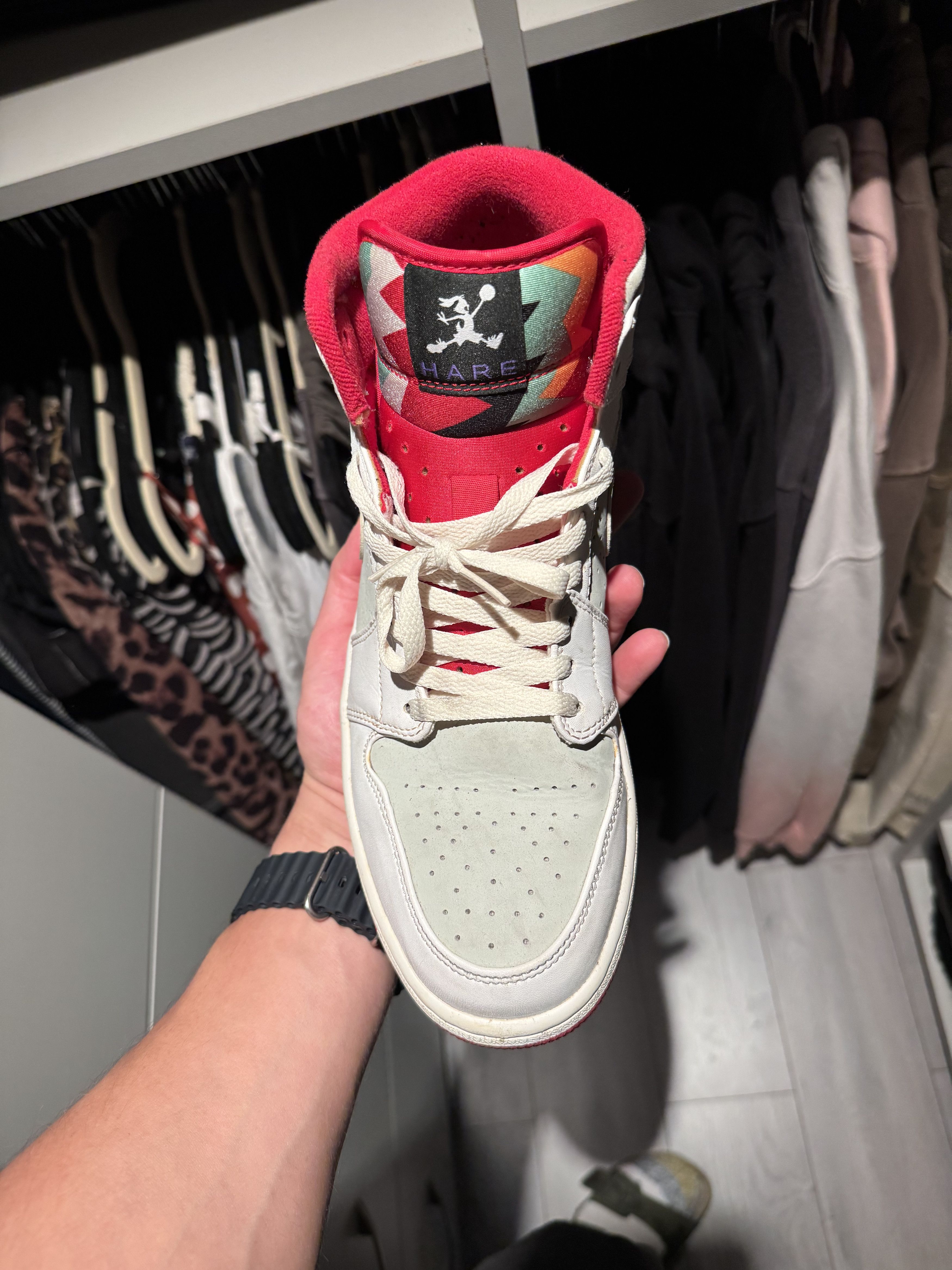 Nike Jordan 1 Retro Hare Jordan (2015) Size US 11.5 / EU 44-45 - 2 Thumbnail