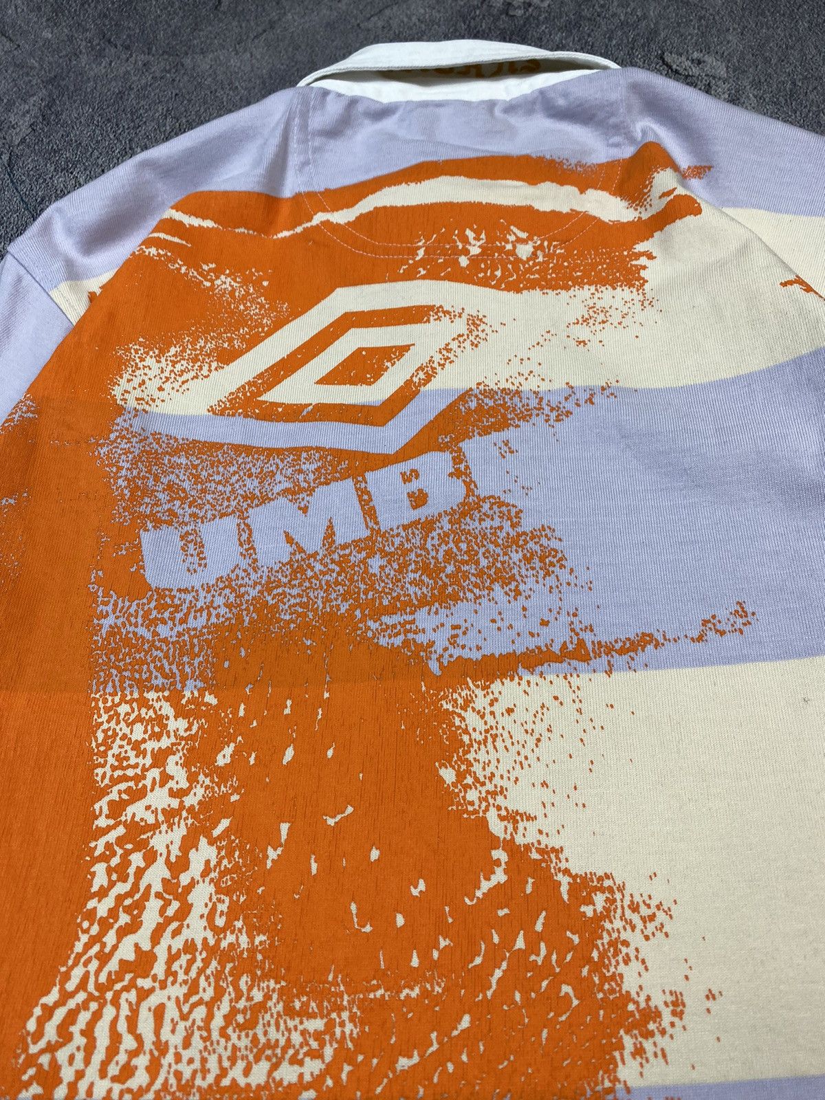 Aries Aries x Umbro Stripe Rugby Shirt Size M Y2K Size US M / EU 48-50 / 2 - 10 Thumbnail