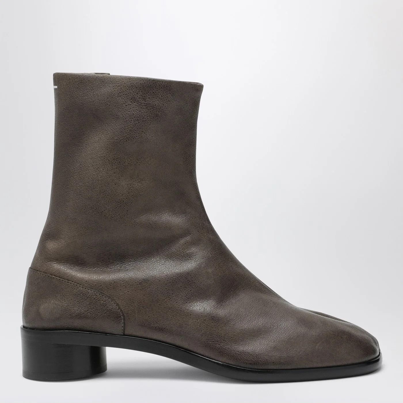 Maison Margiela o1d2blof0526 Tabi Leather Ankle Boots in Brown Size US 11 / EU 44 - 1 Thumbnail