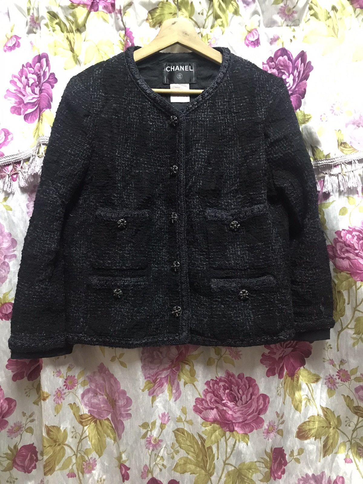 Chanel ❌LAST DROP❌AUTHENTIC CHANEL TWEED LETTLE BLACK Size M / US 6-8 / IT 42-44 - 1 Thumbnail