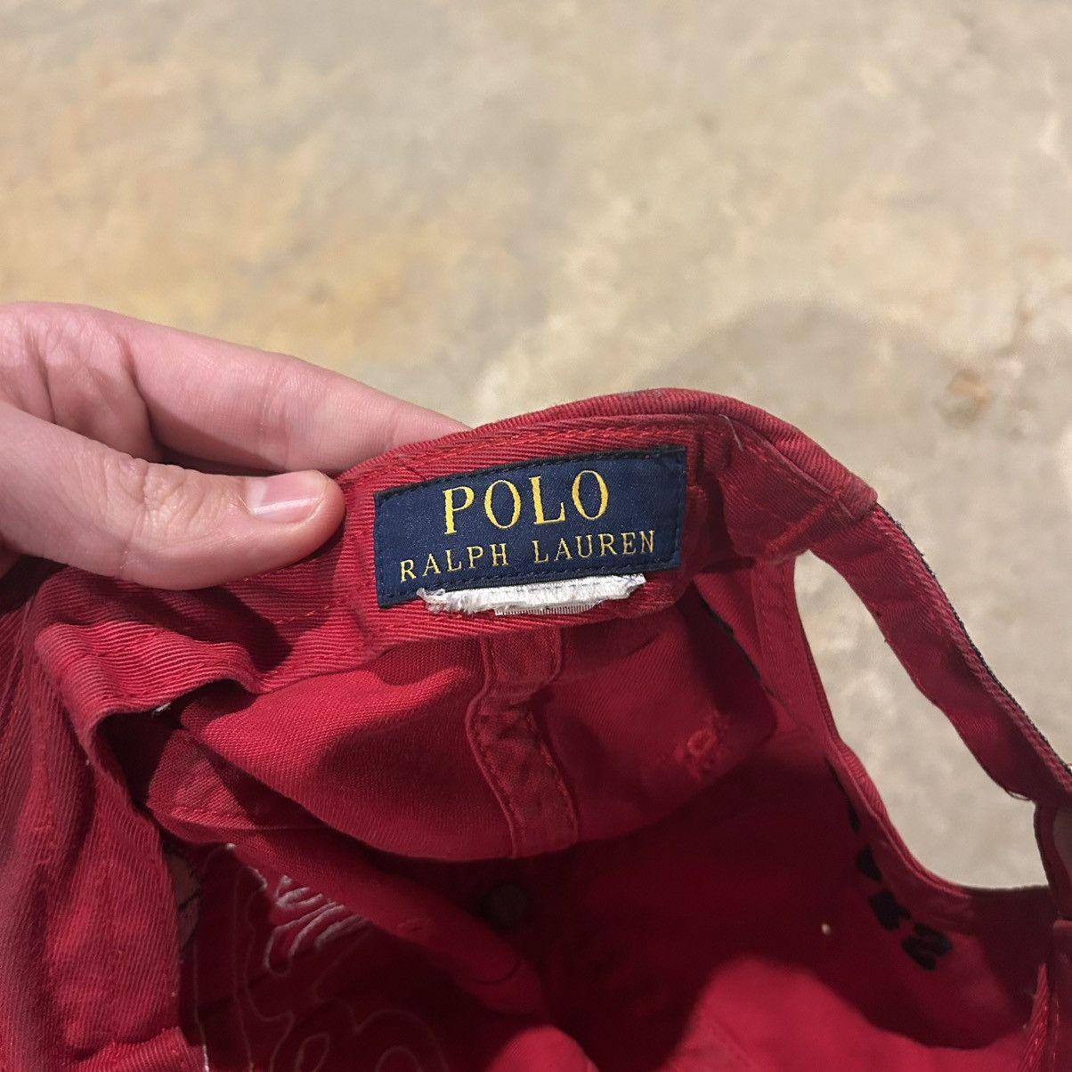 Polo Ralph Lauren × Vintage Rare Vintage Polo Ralph Lauren Polo Bear Script Baseball Cap Size ONE SIZE - 8 Thumbnail