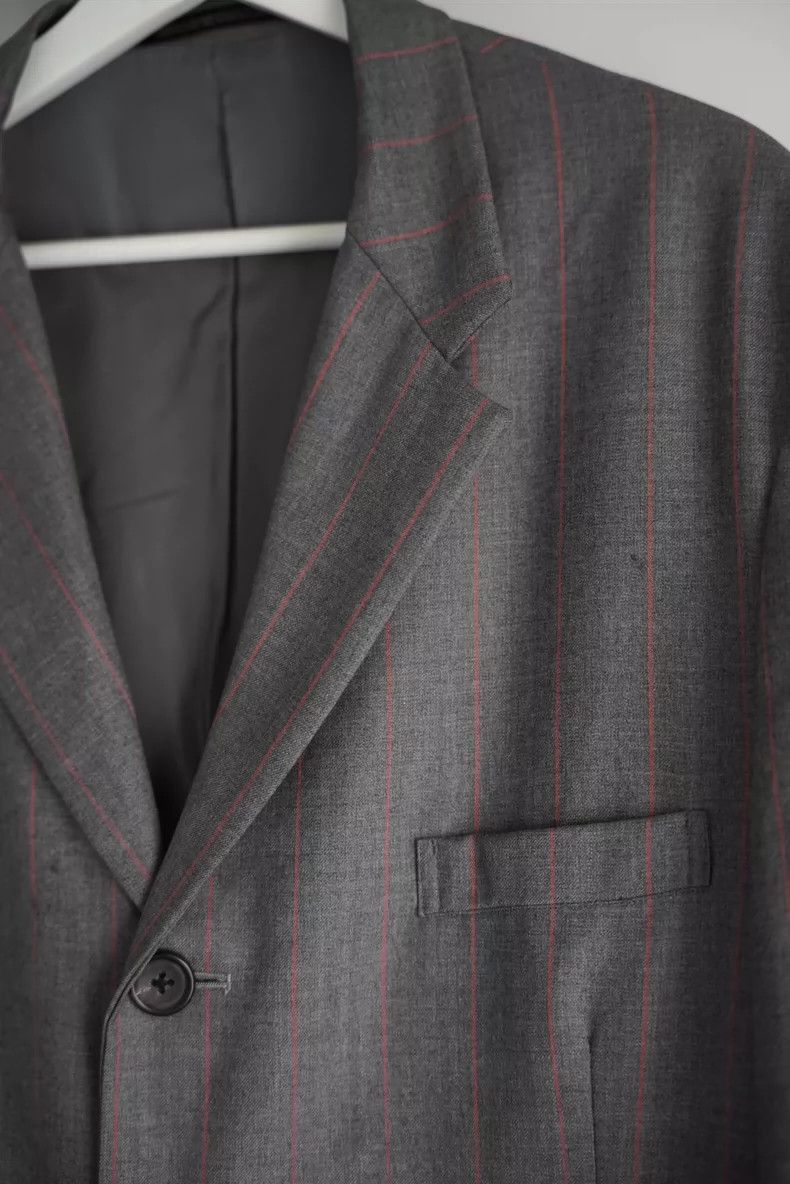 Yohji Yamamoto Yohji Yamamoto Yohji Yamamoto Gray Orange Stripe Suit Size US S / EU 44-46 / 1 - 4 Thumbnail