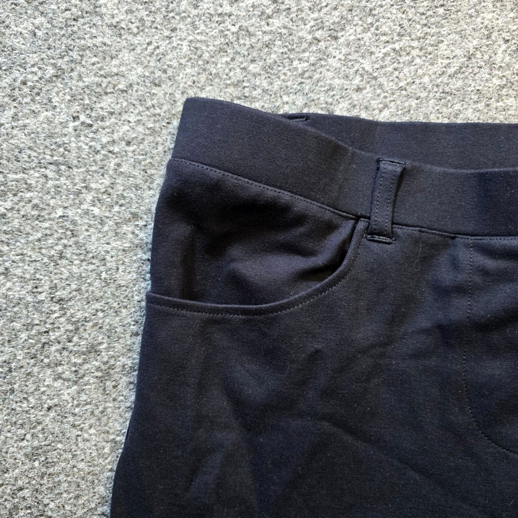 Quince Quince Pants Womens Medium Blue Ultra Stretch Ponte Straight Leg Casual Size 32" / US 10 / IT 46 - 3 Thumbnail