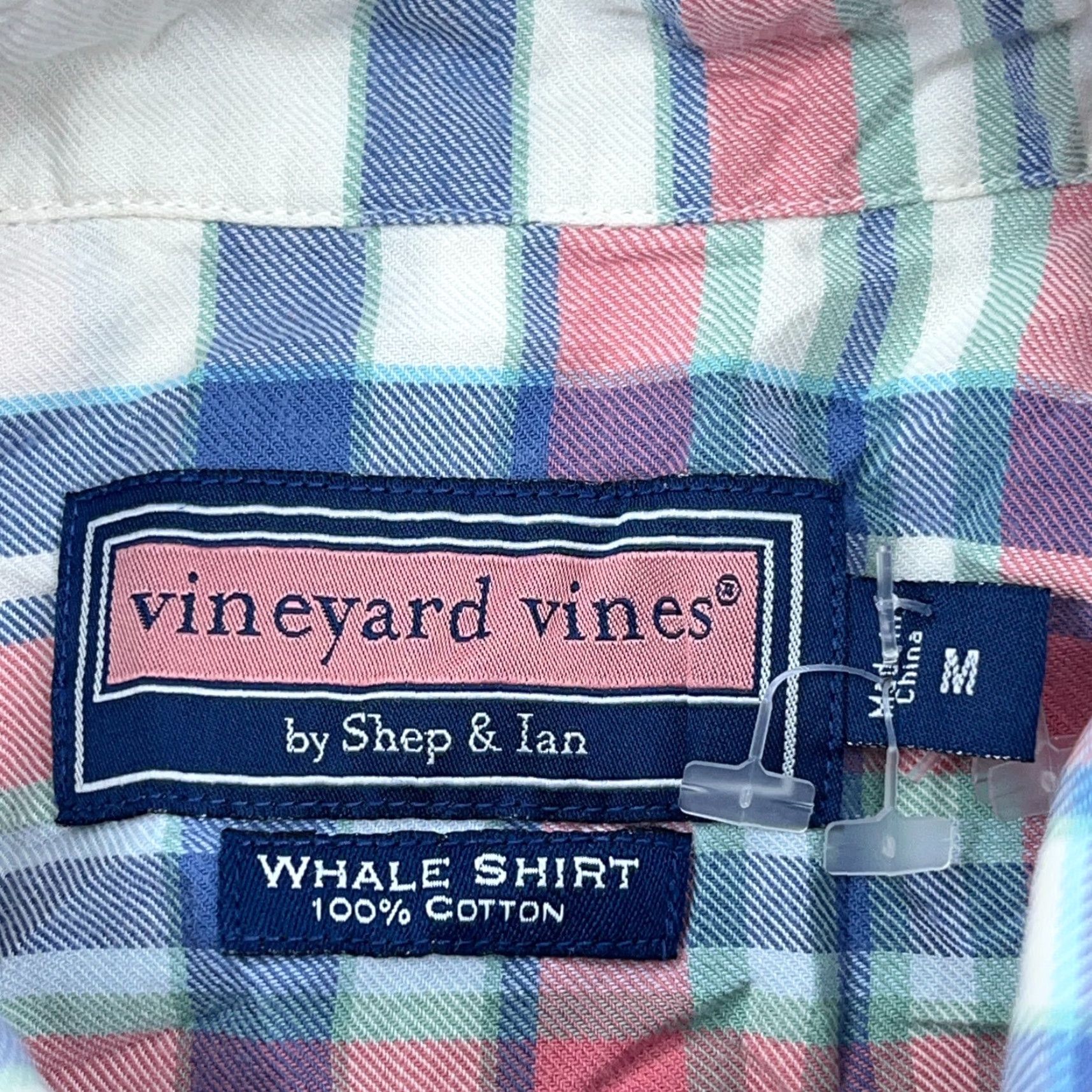 Vineyard Vines Vineyard Vines Flannel Shirt Men Medium Blue Pink Plaid Button Up Whale Shirt Shirt? Size US M / EU 48-50 / 2 - 3 Thumbnail