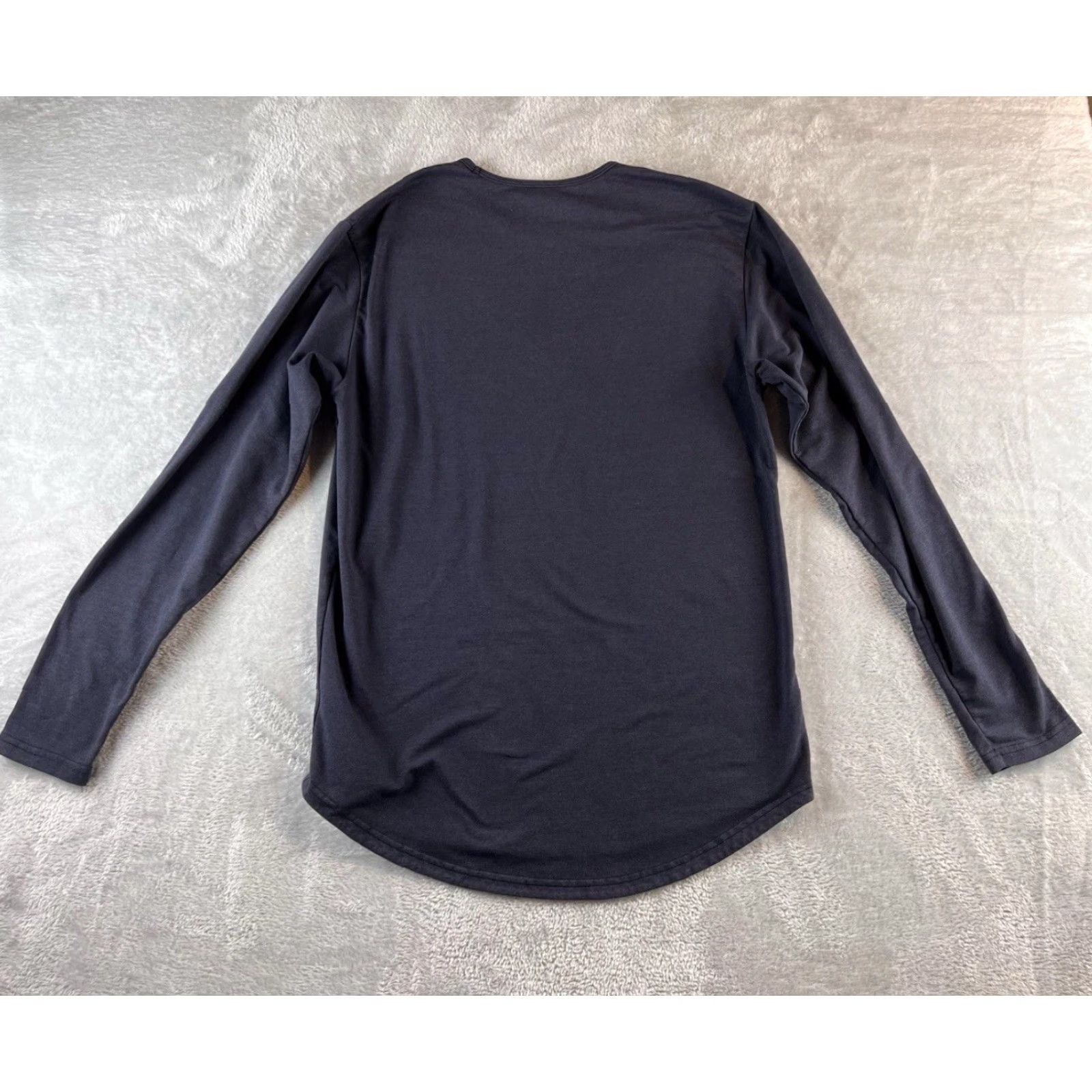 Vintage BYLT Logo Long Sleeve T-Shirt Mens M Blue Snow Wash Heather Stretch Crew Neck Shirt Size US M / EU 48-50 / 2 - 2 Thumbnail