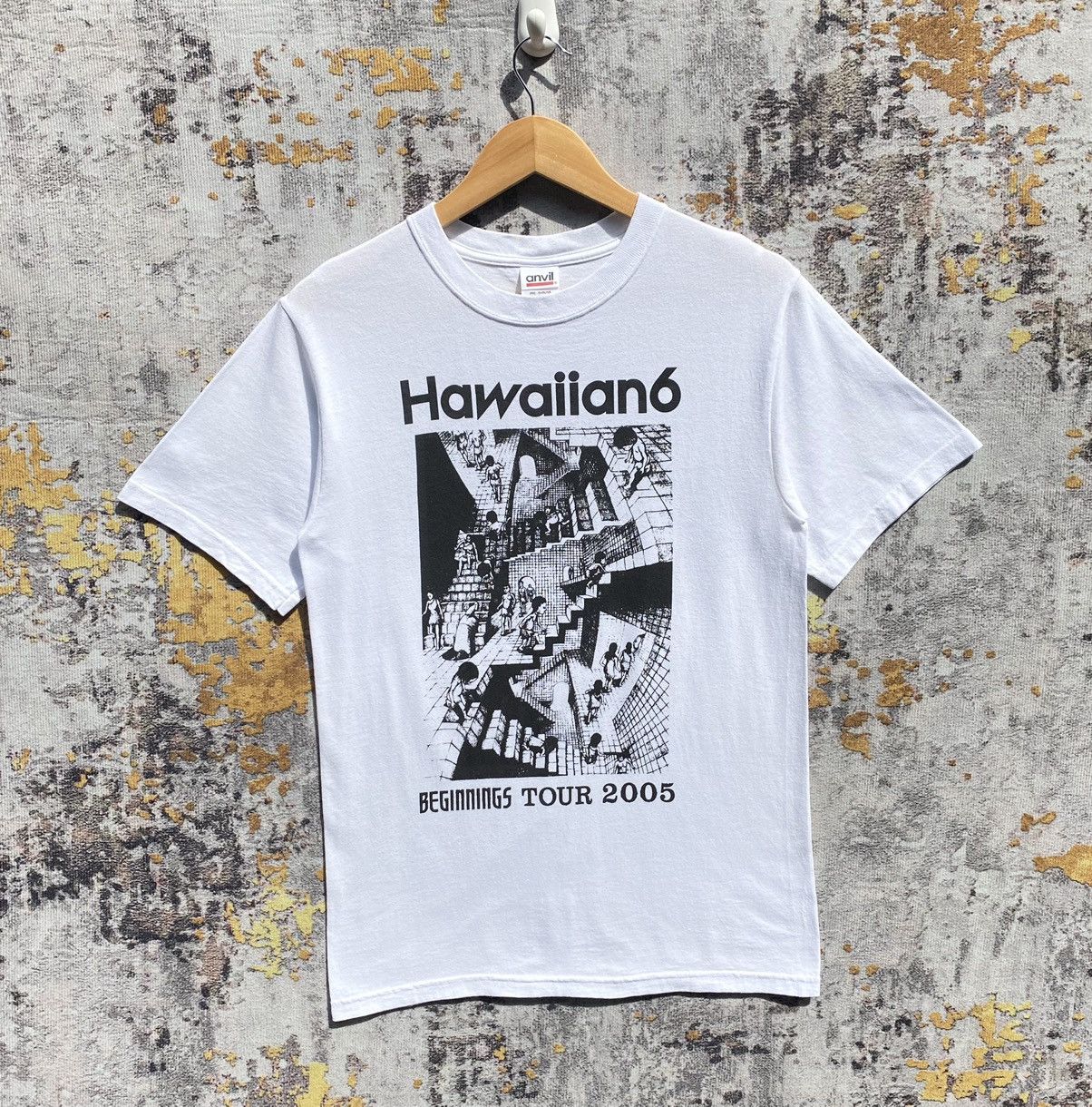 Band Tees Vintage Hawaiian 6 Band Tee Japan Hardcore Punk Rock Genre Size US S / EU 44-46 / 1 - 1 Thumbnail