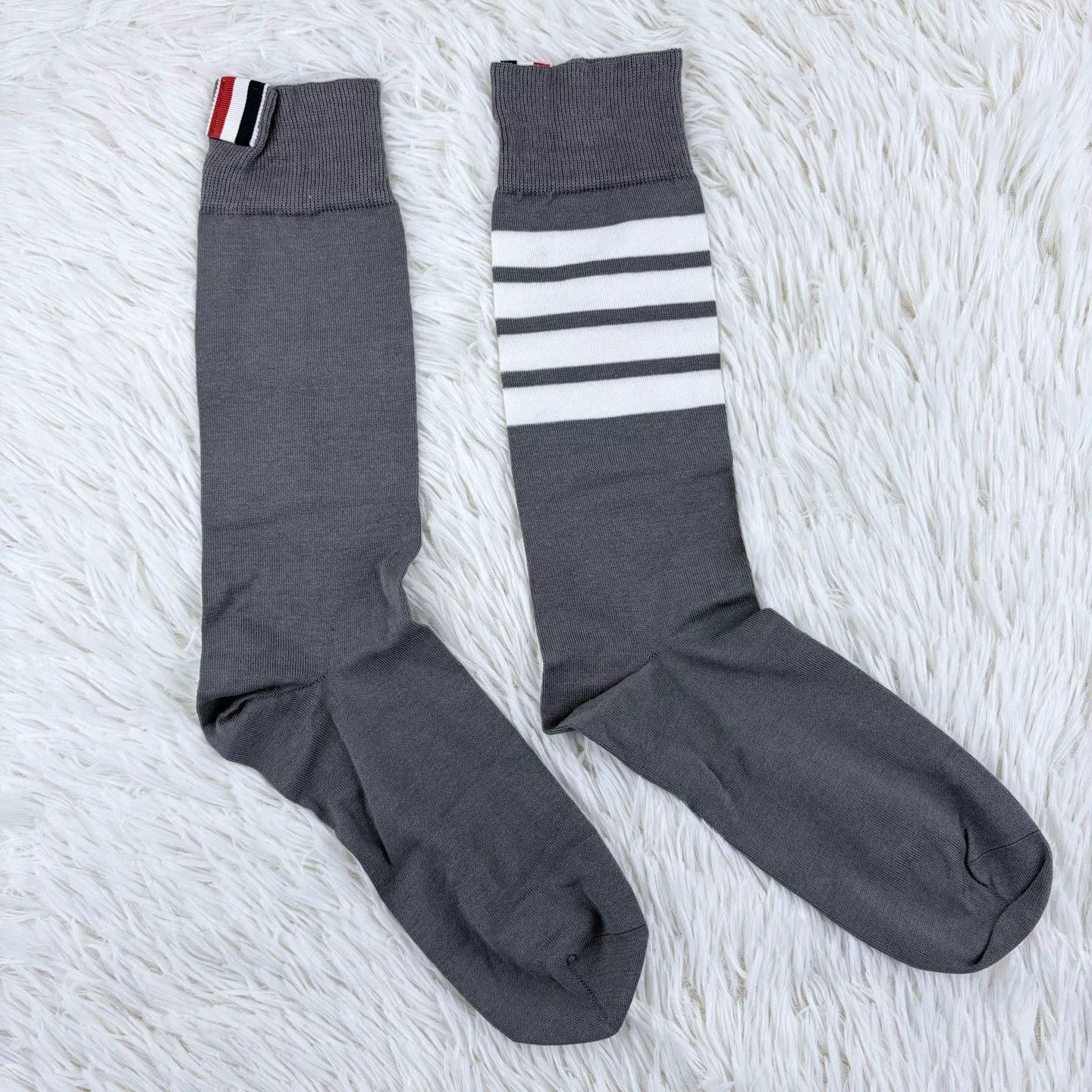 Thom Browne THOM BROWNE S22 Striped Knit Over-Knee Socks Size ONE SIZE - 1 Thumbnail