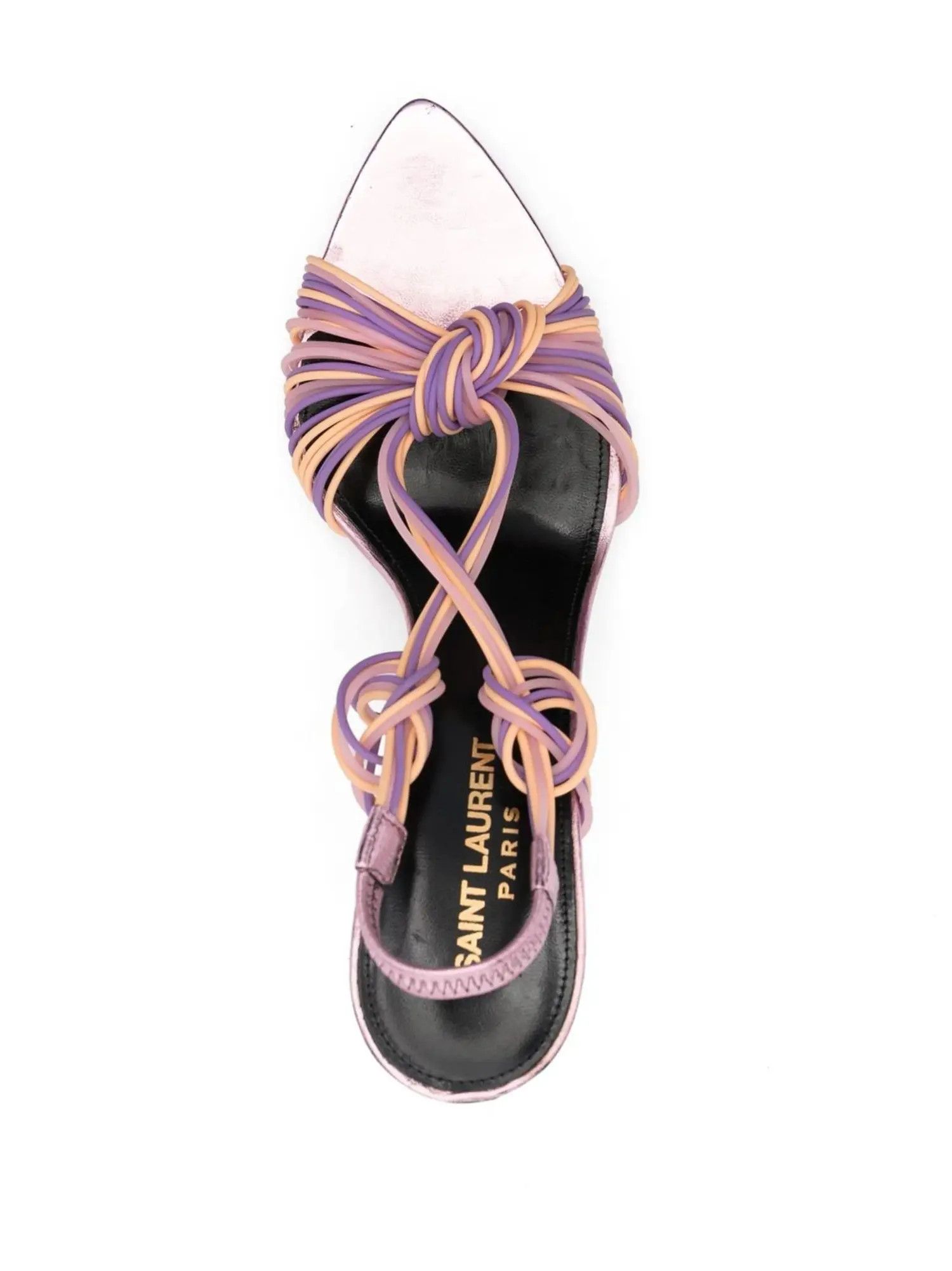 Saint Laurent Paris o1s1wg111024 Pool Sandals Tpu Metallized Leather Multicolor Size US 10.5 / IT 40.5 - 4 Thumbnail
