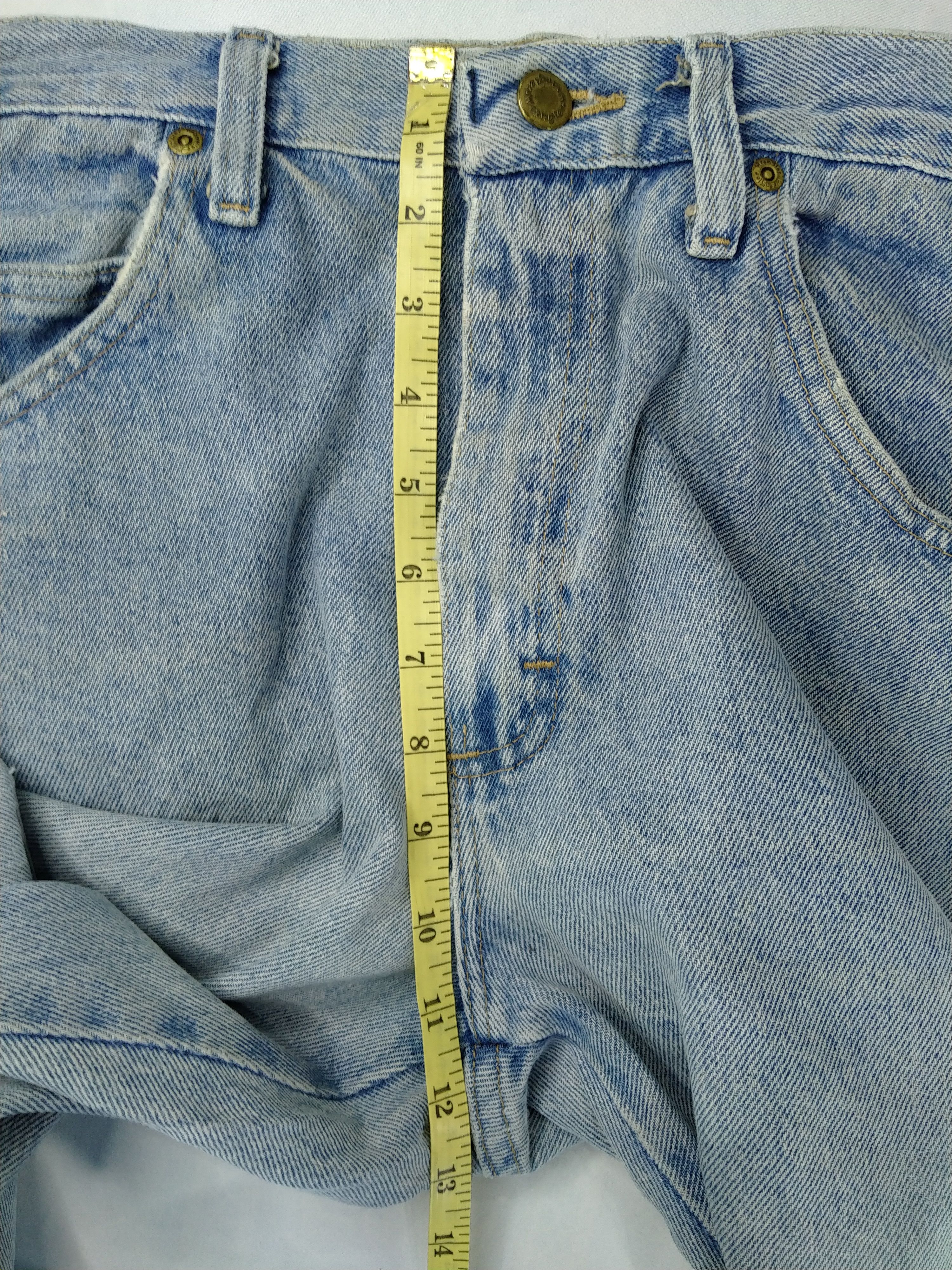 Japanese Brand Vintage Light Wash Wrangler Denim 33x30 -JN468 Size US 33 - 5 Thumbnail