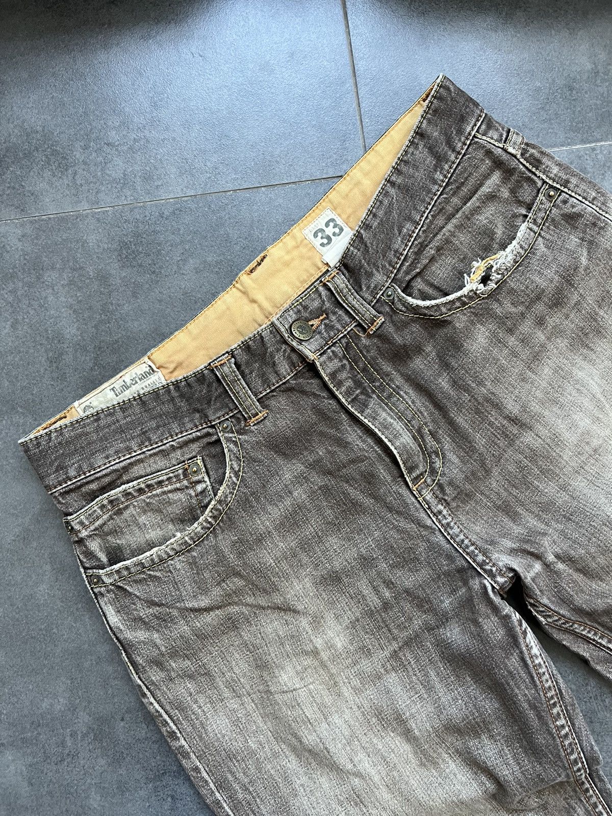 Timberland × Vintage Vintage Timberland Flared Faded Pants Travis Y2K Size US 33 - 4 Thumbnail