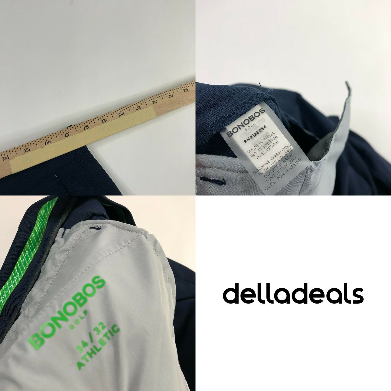 Bonobos Bonobos M-Flex Golf Pants Mens 34 x 32 Blue EUC Size US 35 - 8 Thumbnail