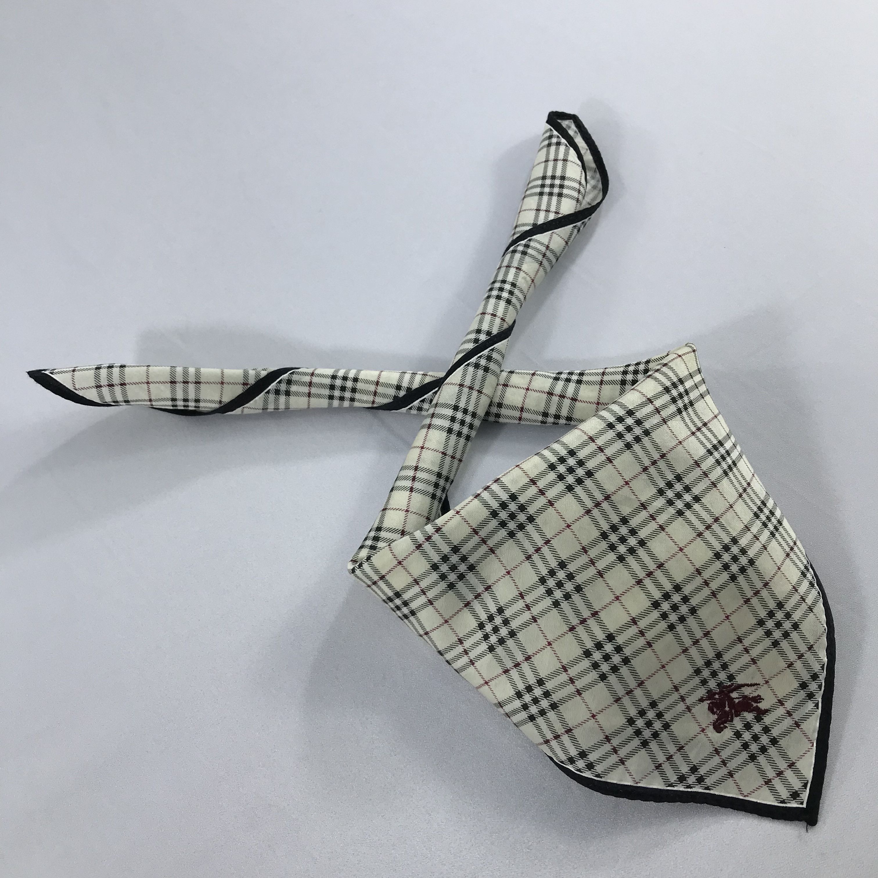 Burberry × Vintage Burberry Bandana / Handkerchief / Neckerchief - S1945 Size ONE SIZE - 4 Thumbnail