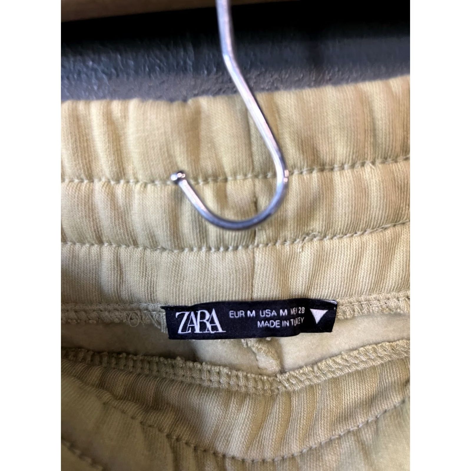 Zara Zara Womens Yellow Skirt M Stretch Drawstring Size 32" / US 10 / IT 46 - 3 Thumbnail