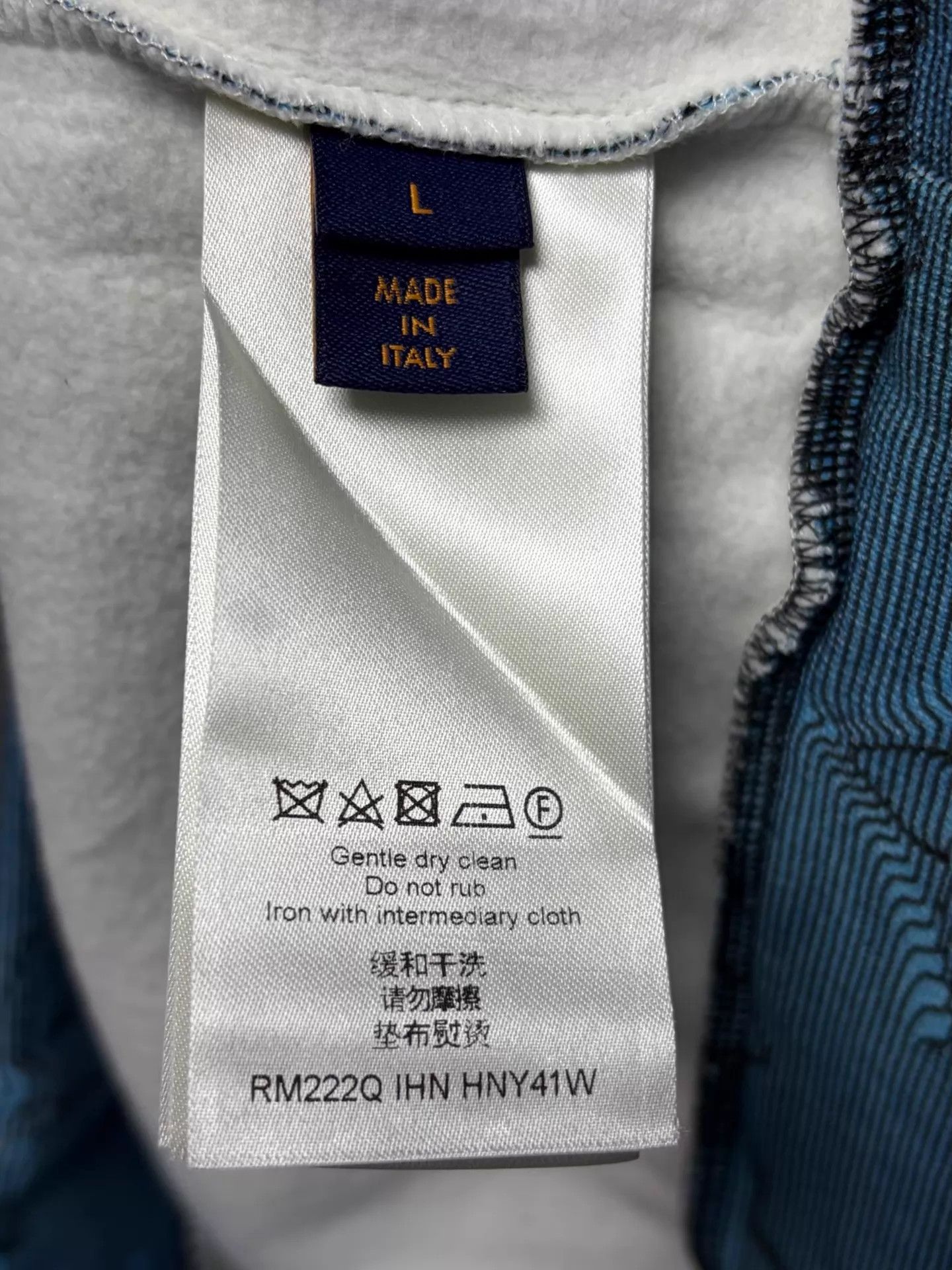 Louis Vuitton LV blue hoodie L Size US L / EU 52-54 / 3 - 4 Thumbnail