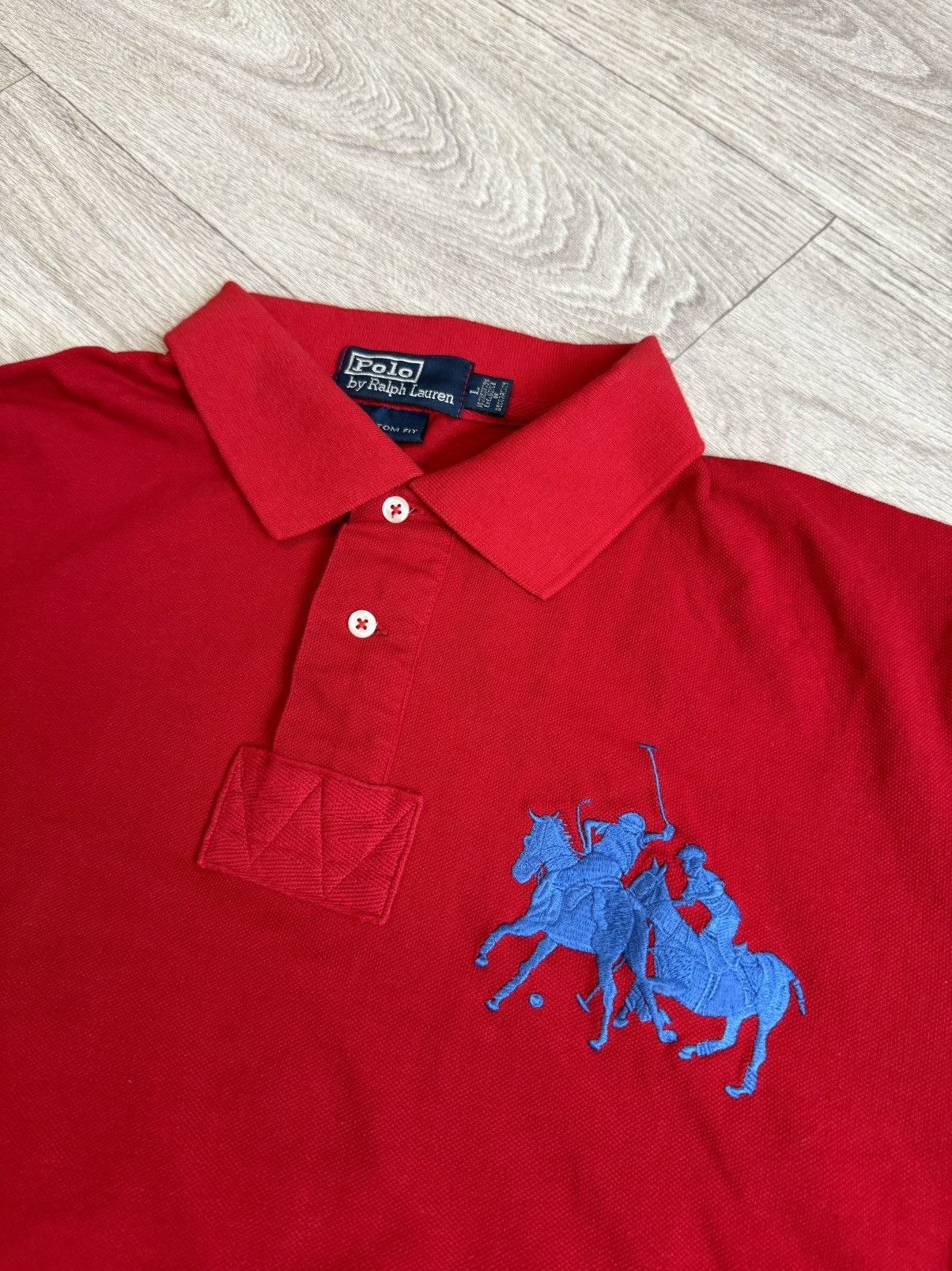 Polo Ralph Lauren 🔷Vintage Polo Ralph Lauren Big Pony Polo 90s🔷 Size US L / EU 52-54 / 3 - 3 Thumbnail