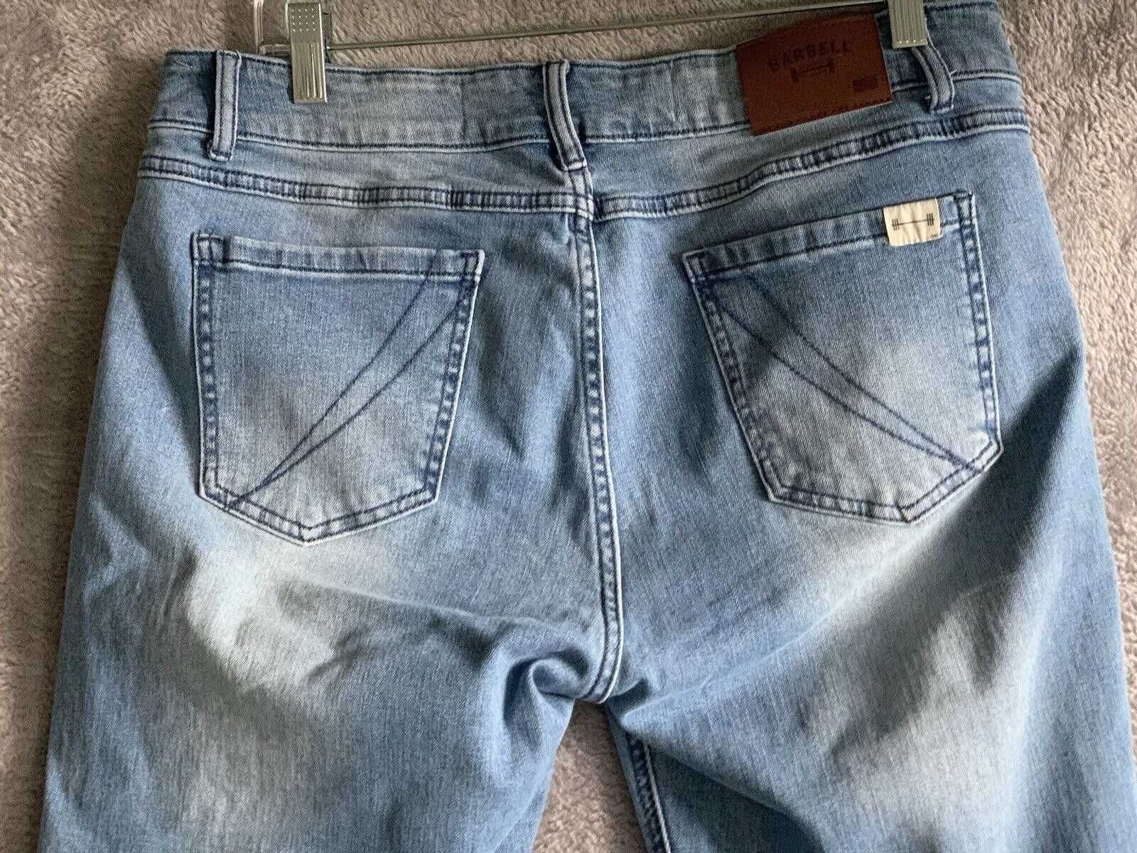 Designer Barbell Apparel Jeans Blue Denim Straight Stretch Distressed Size US 31 - 7 Thumbnail
