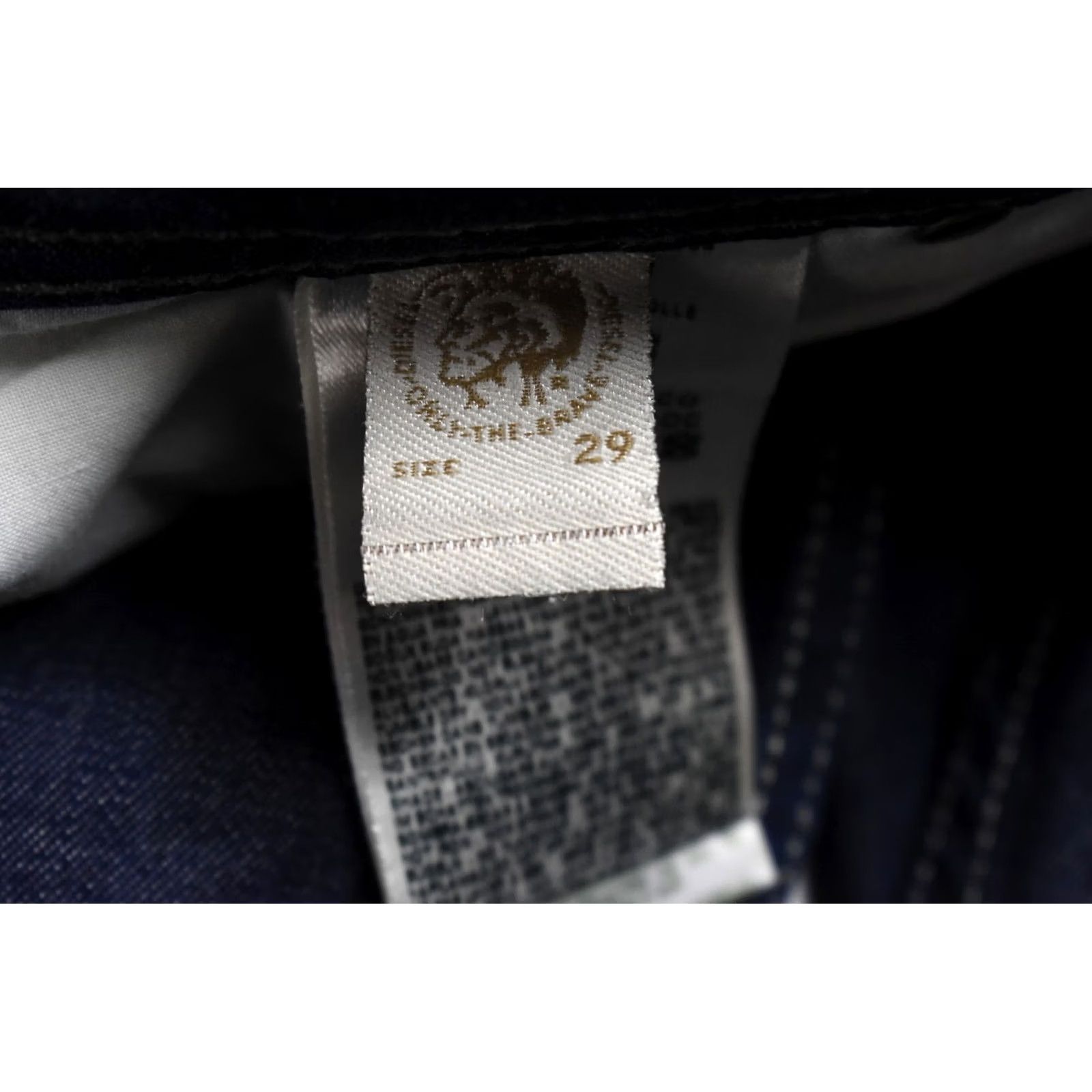 Diesel Diesel Kakee Slim-Carrot 0802A Jeans Men W29/L32 Blue Logo Button Fly Slim Size US 29 - 7 Thumbnail