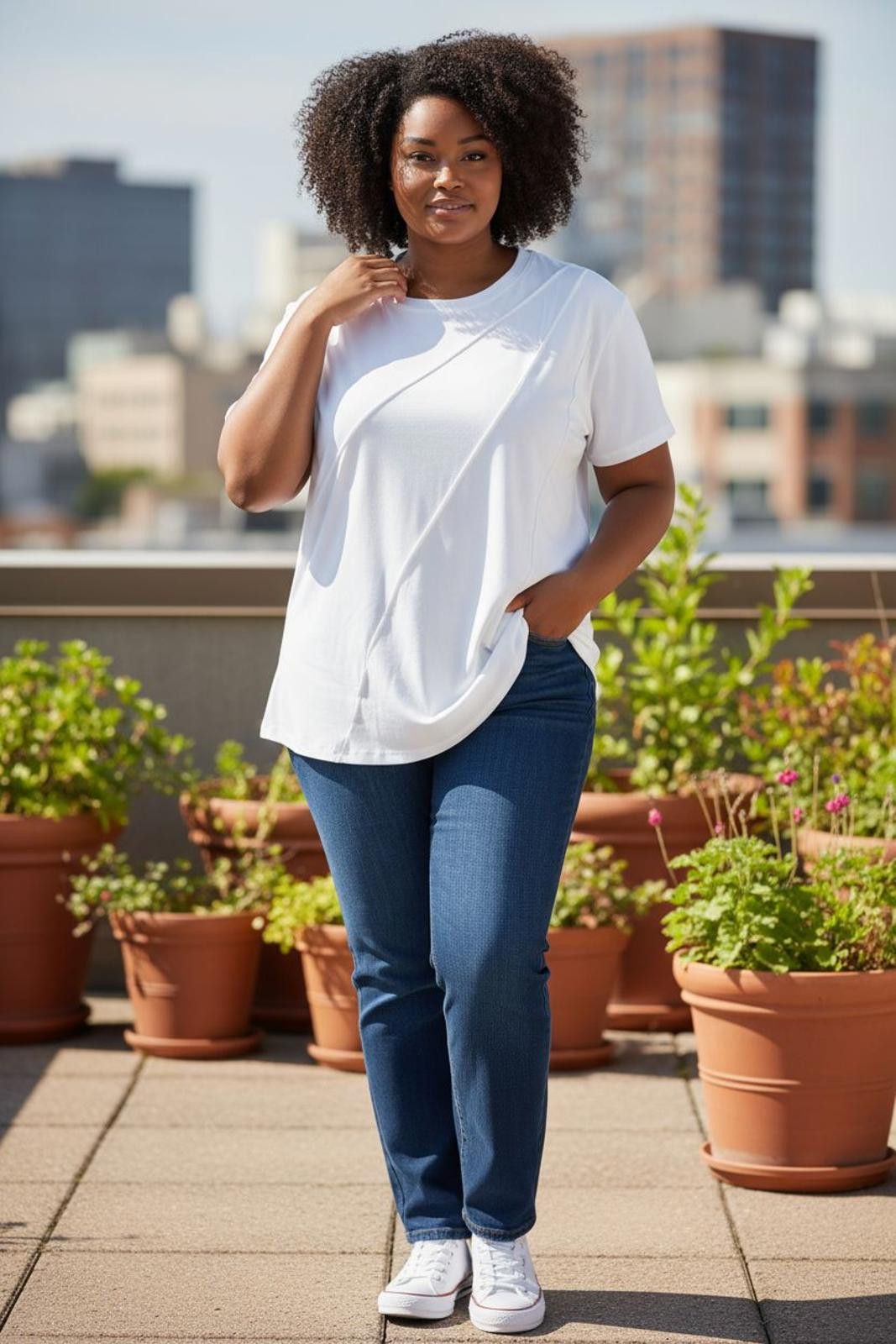 Other Luxveer White Short Sleeve Women's Blouse Size 3XL / US 20-22 - 1 Thumbnail