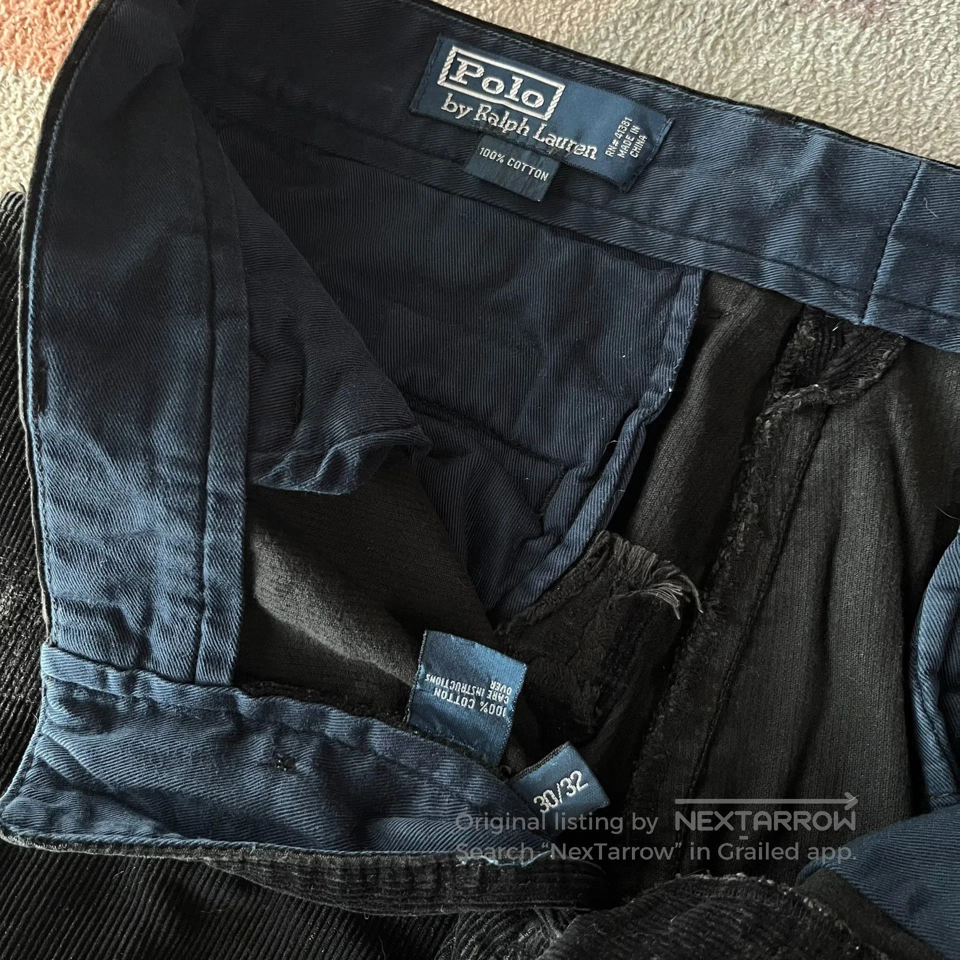Polo Ralph Lauren Ralph Lauren Patched Distressed Corduroy Pants. Size US 30 / EU 46 - 3 Thumbnail