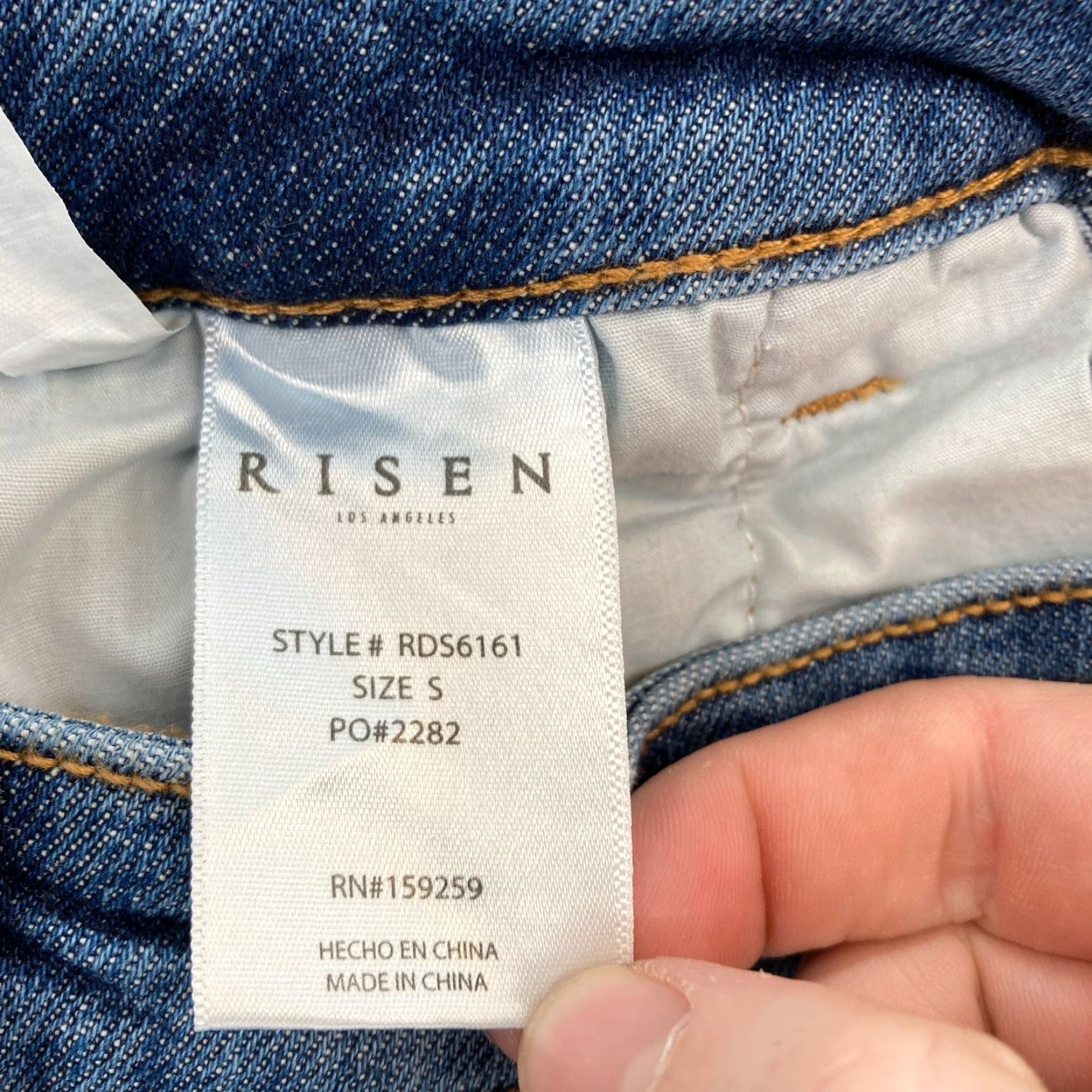Denime Risen Jeans Los Angeles Denim Pencil Skirt Women's Small Blue Cargo Summer NWT Size 28" / US 6 / IT 42 - 7 Thumbnail