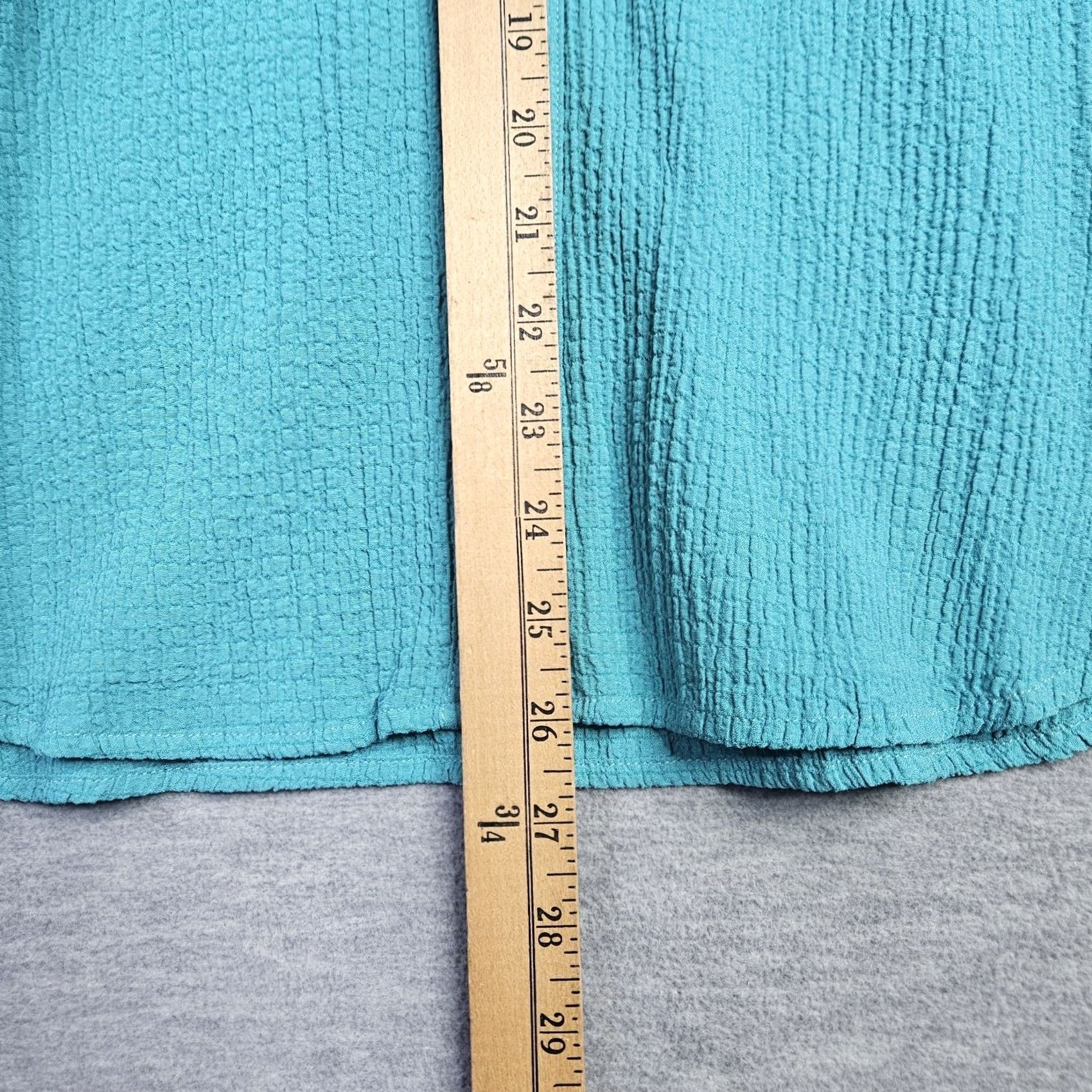 Vintage Multiples Women's Teal Blue 3/4 Sleeve Grommet Embellishments Shirt Sz M New Size M / US 6-8 / IT 42-44 - 4 Thumbnail