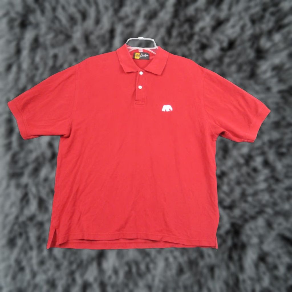Vintage The Locker Room Polo Shirt Mens L Red Elephant Embroidered Cotton Casual Golf Preppy Size US L / EU 52-54 / 3 - 1 Thumbnail