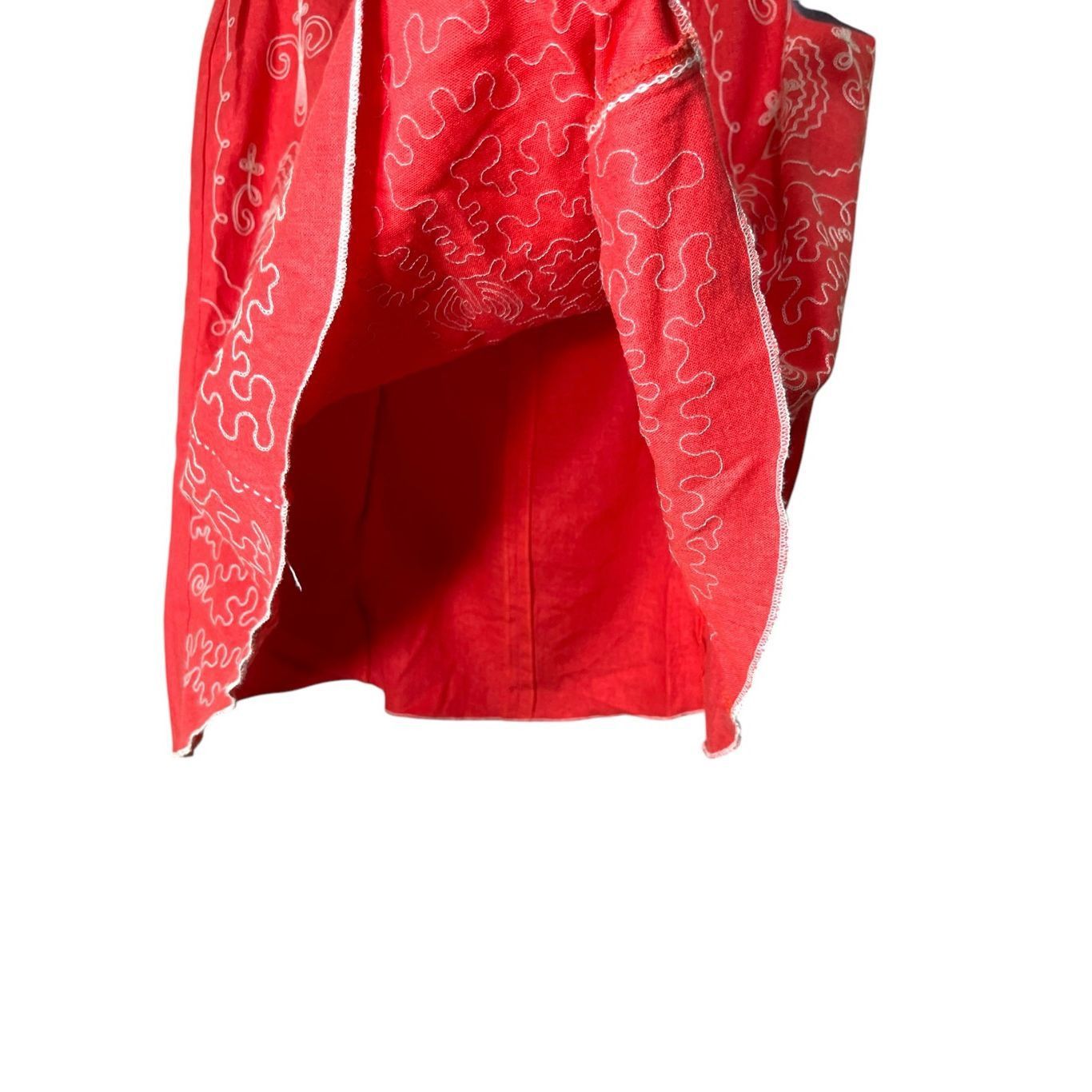 Other Heart Soul Y2K Embroidered Red Skirt Size 13 Size 34" / US 12 / IT 48 - 5 Thumbnail