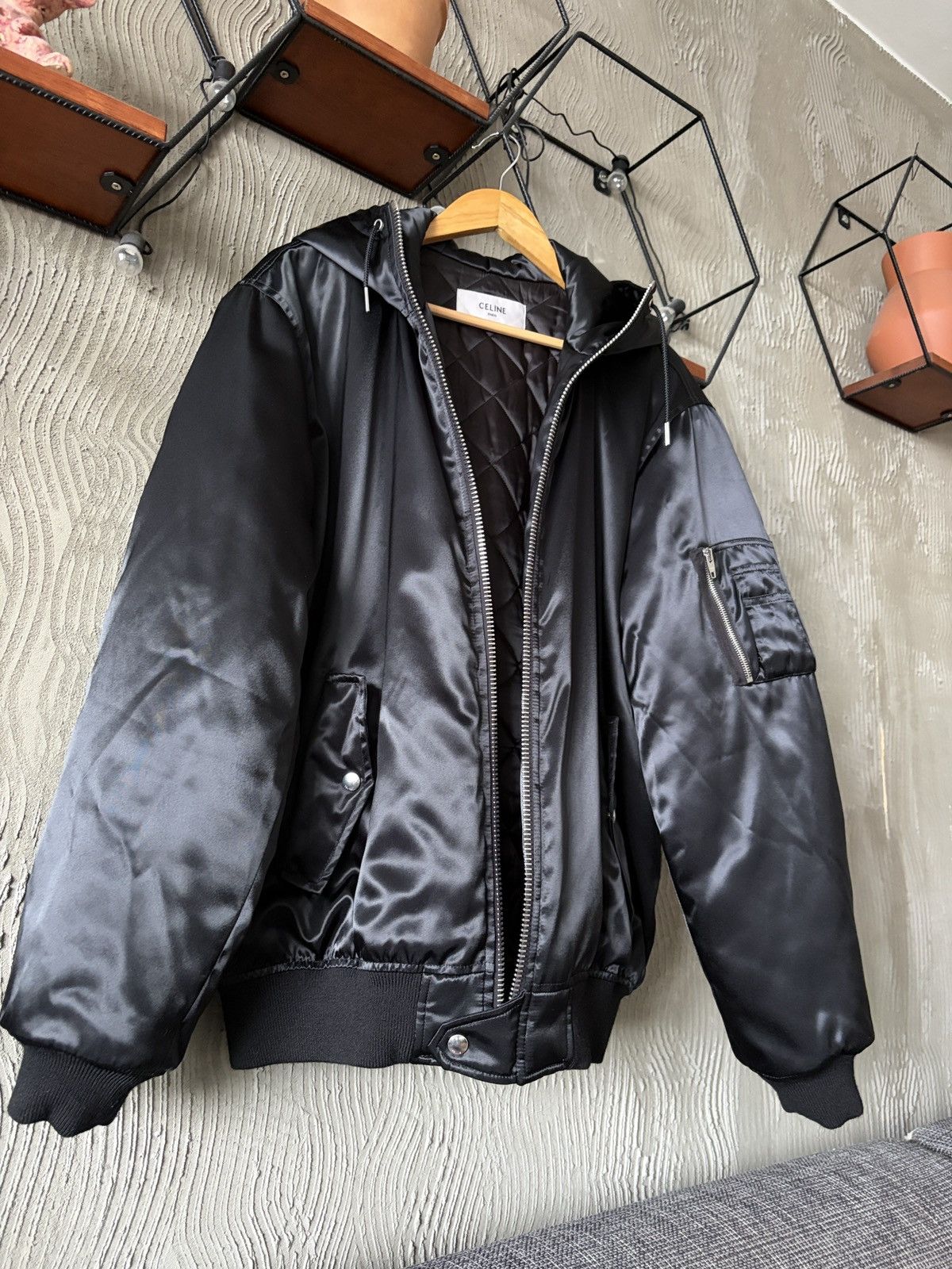Celine Celine Hooded Bomber Jacket Size US M / EU 48-50 / 2 - 7 Thumbnail
